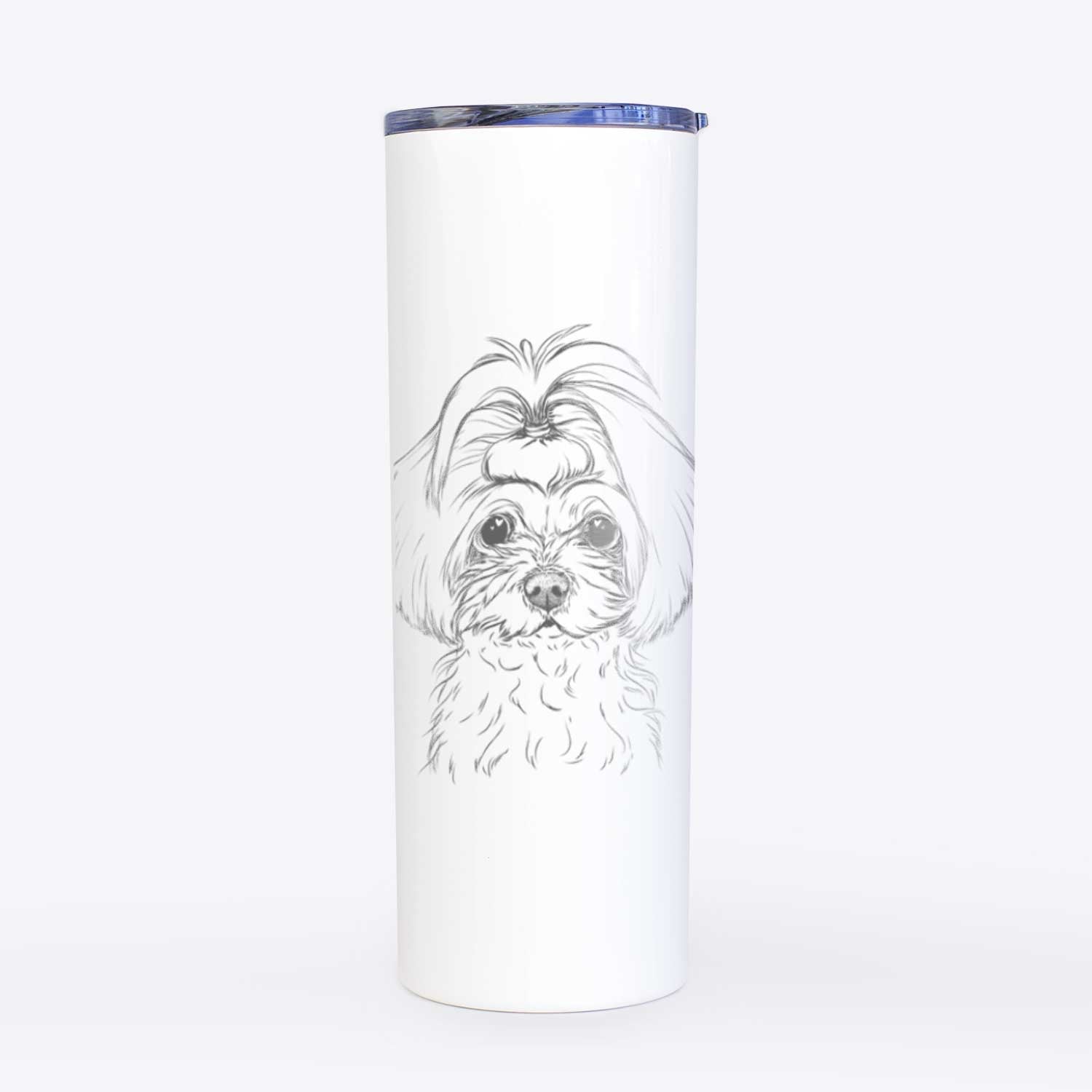 Ellie the Maltese - 20oz Skinny Tumbler