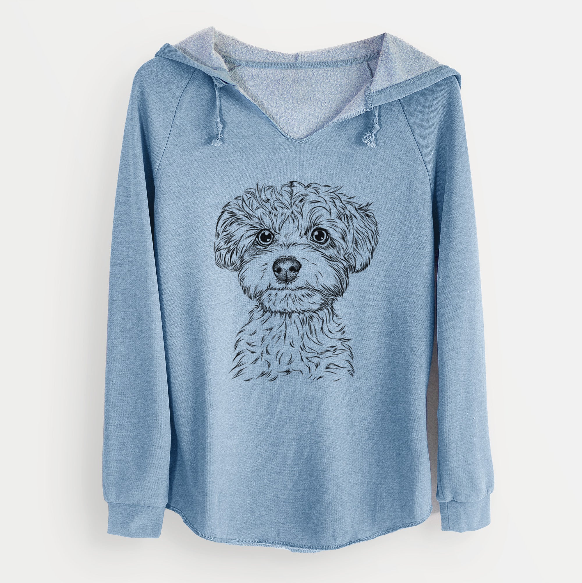 Bare Elliott the Yorkiepoo - Cali Wave Hooded Sweatshirt