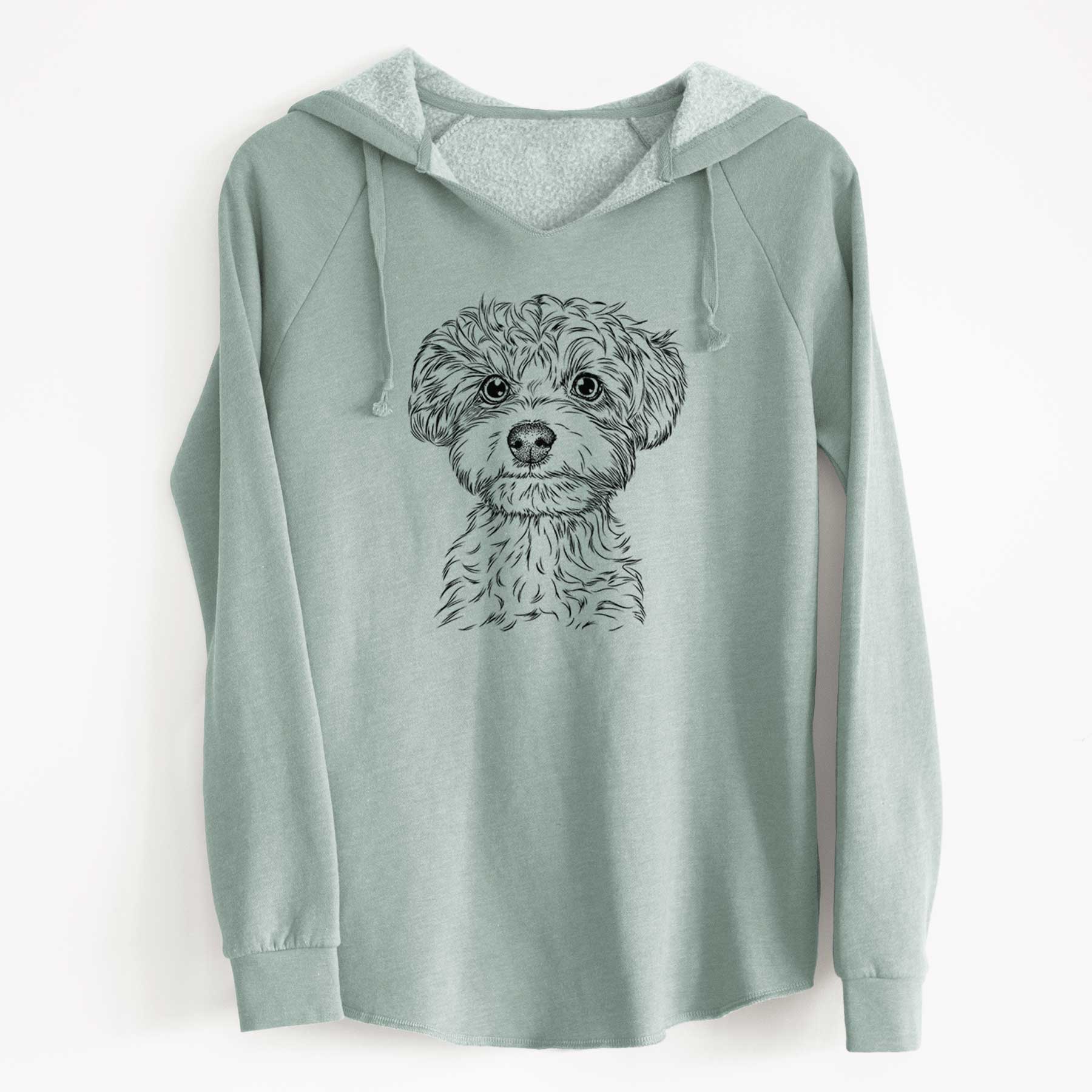 Bare Elliott the Yorkiepoo - Cali Wave Hooded Sweatshirt