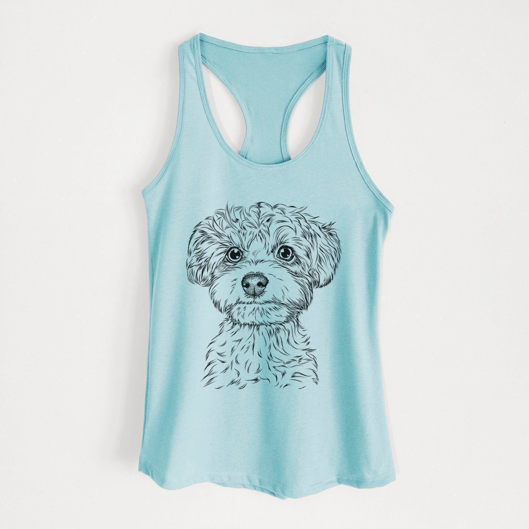 Elliott the Yorkiepoo - Women's Racerback Tanktop