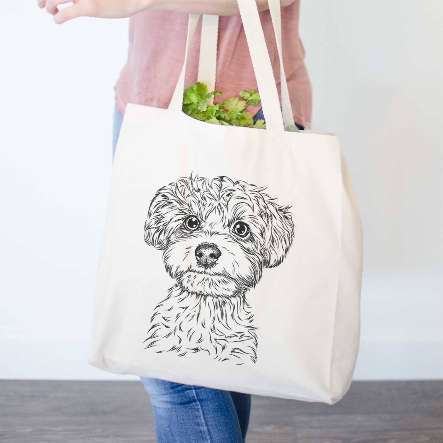 Elliott the Yorkiepoo - Tote Bag