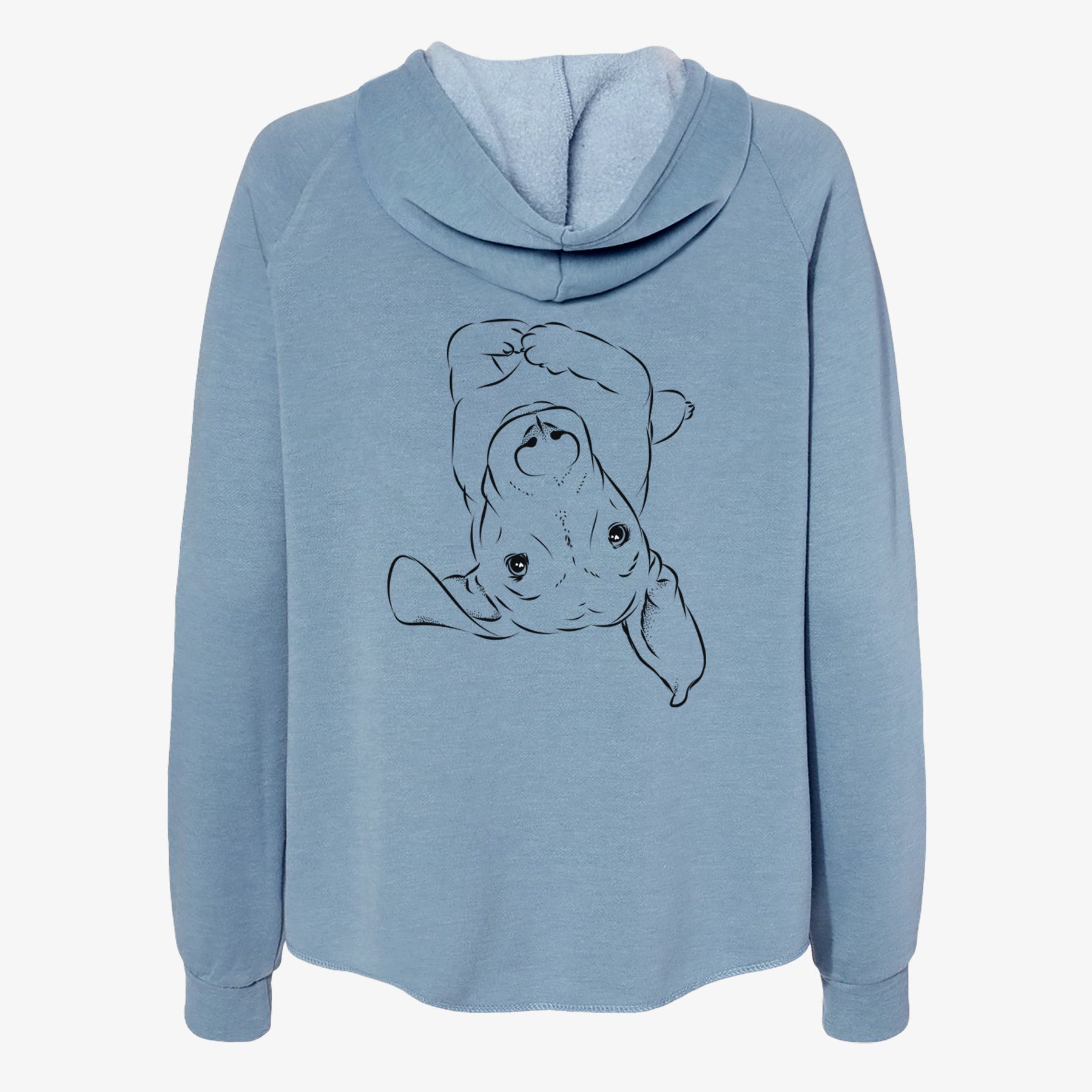 Eloise the Mixed Breed - Women's Cali Wave Zip-Up Sweatshirt