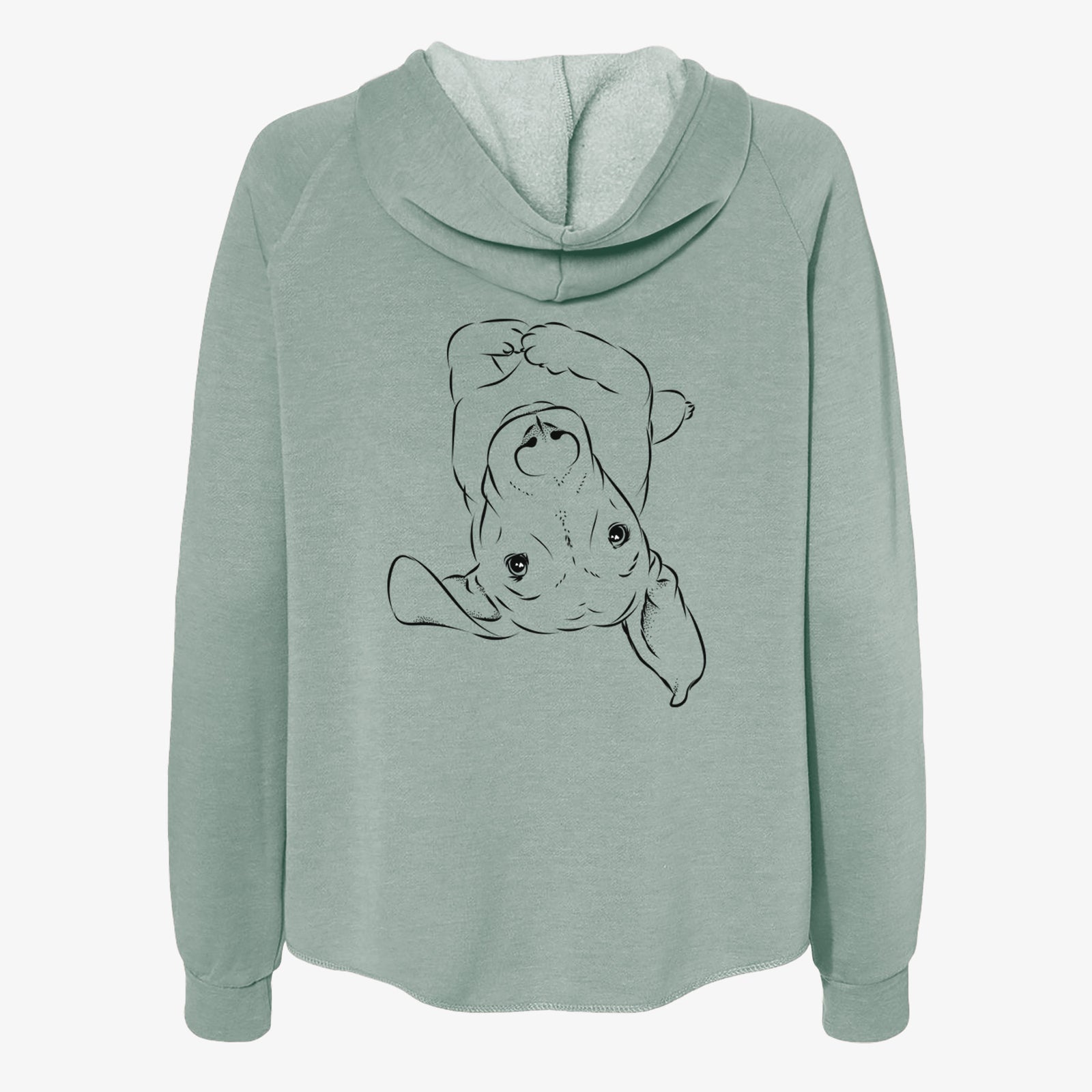 Eloise the Mixed Breed - Women's Cali Wave Zip-Up Sweatshirt