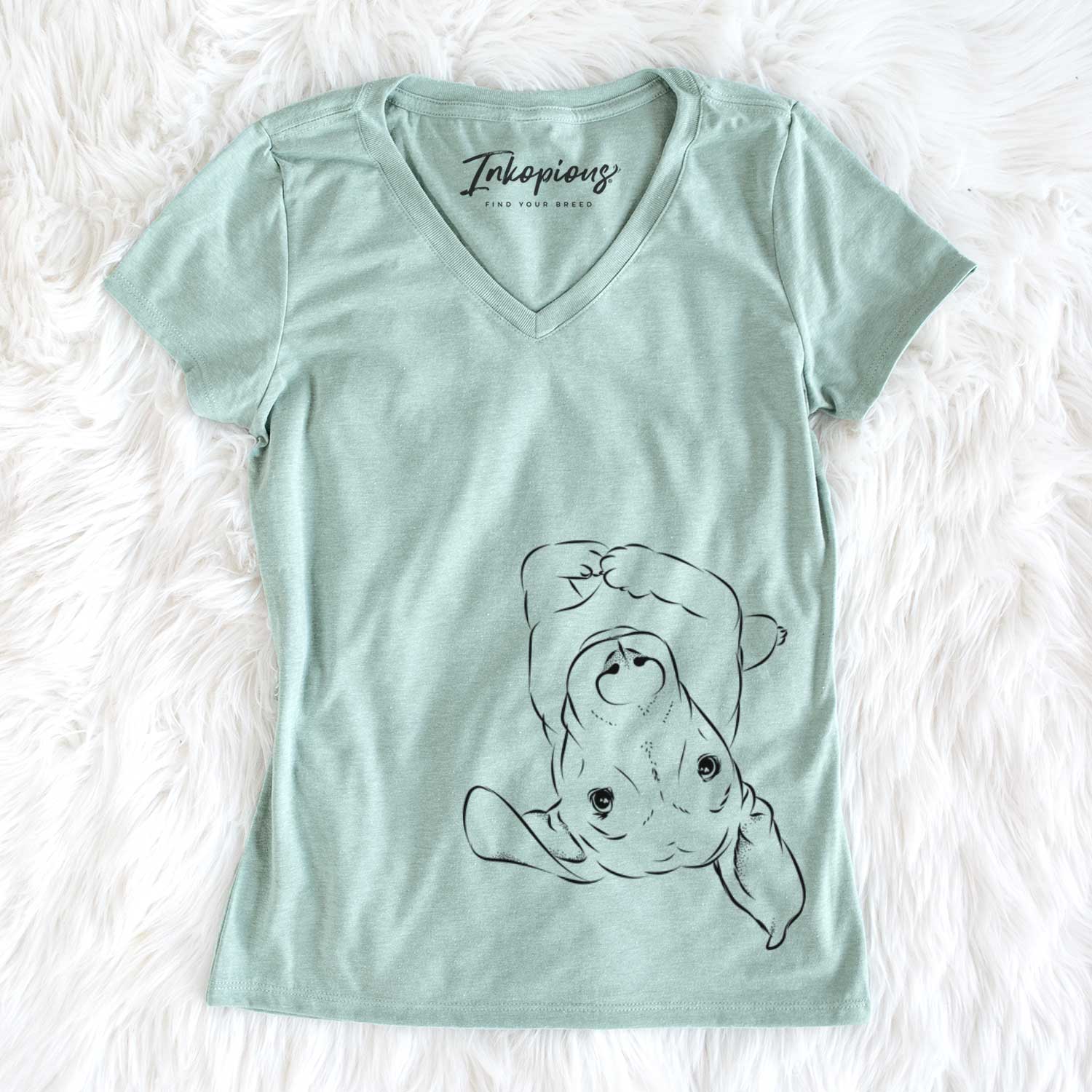 Bare Eloise the Mixed Breed - Women's V-neck Shirt