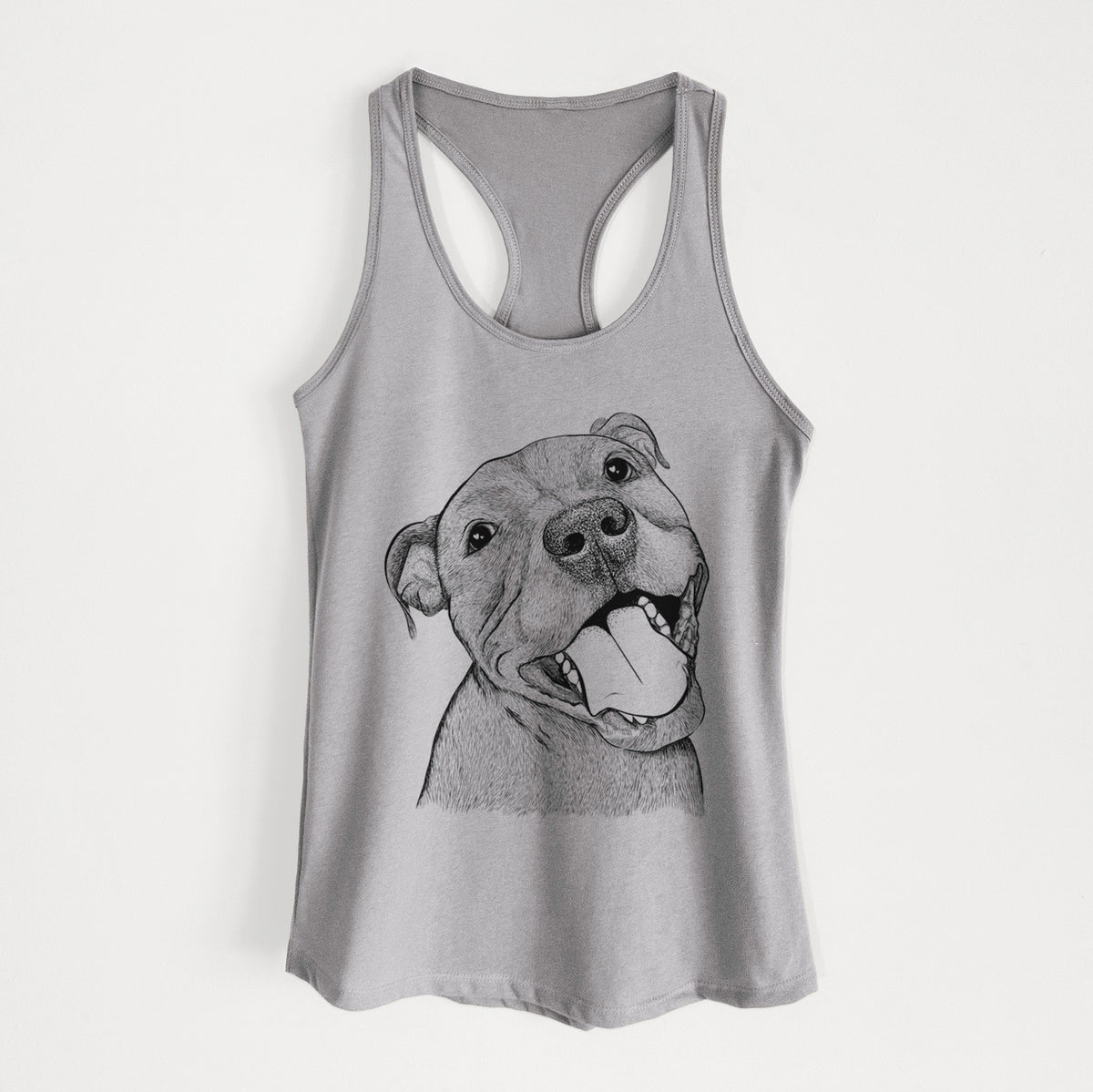 Eloise the Pitbull Mix - Women&#39;s Racerback Tanktop