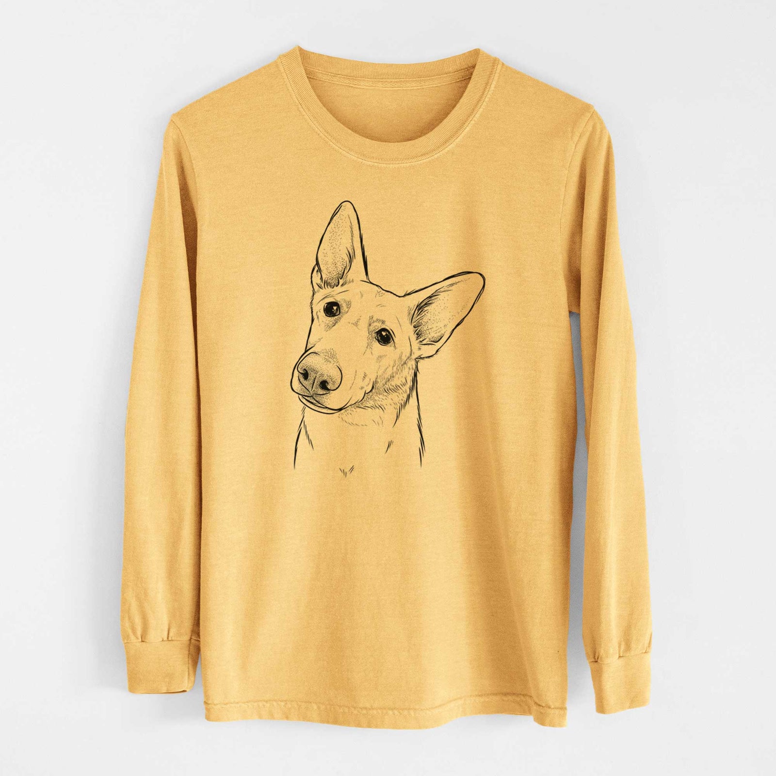 Bare Elsa the German Shepherd - Heavyweight 100% Cotton Long Sleeve