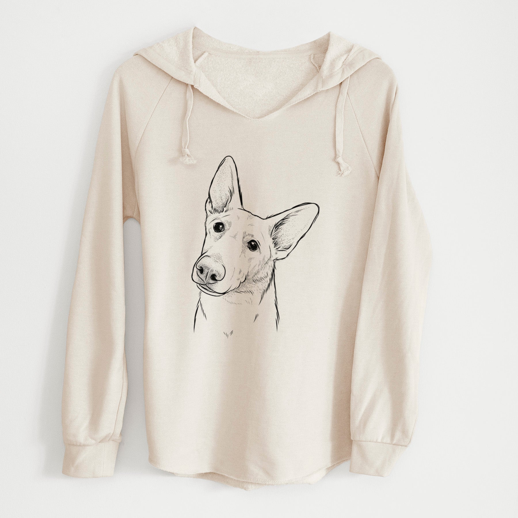 Bare Elsa the German Shepherd - Cali Wave Hooded Sweatshirt