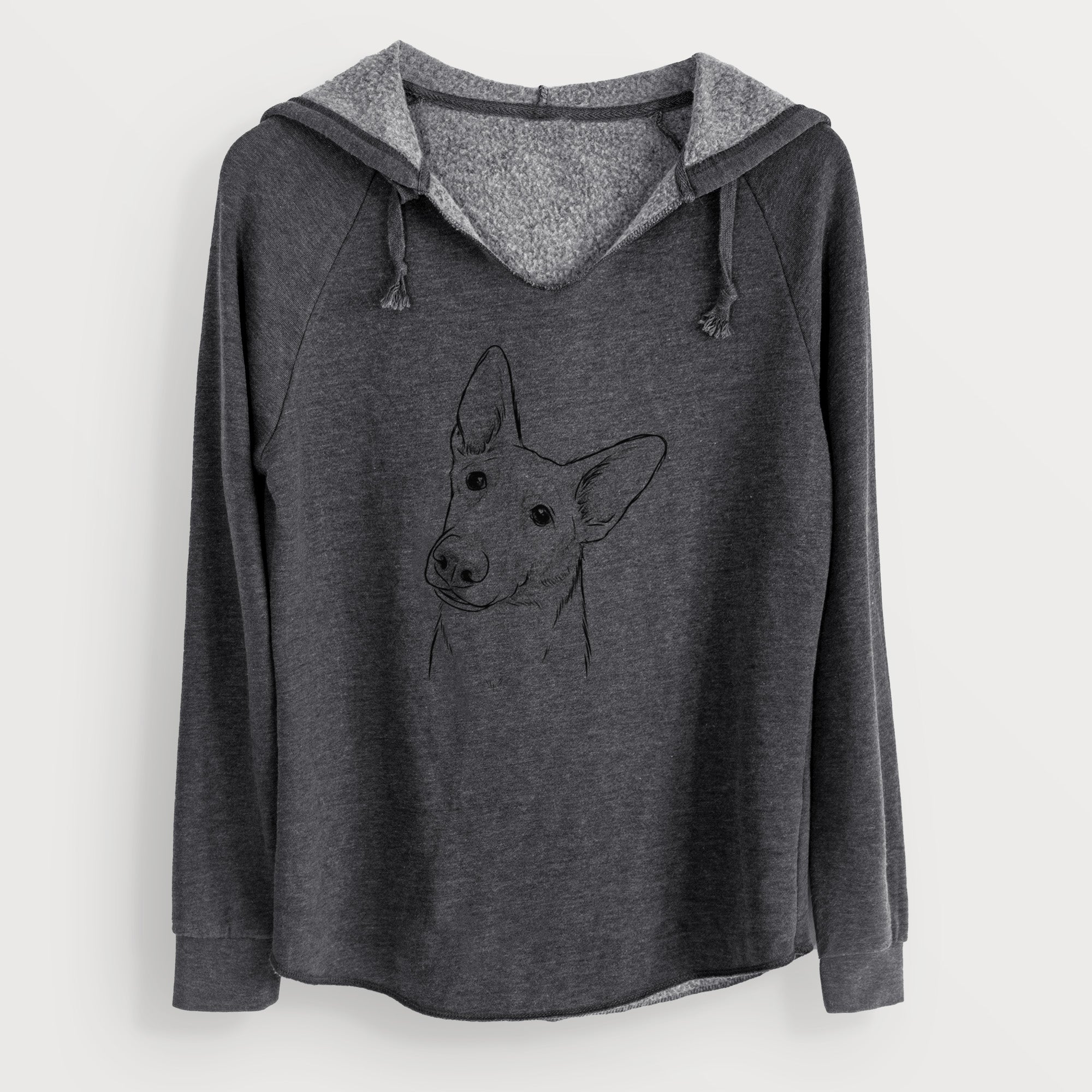 Bare Elsa the German Shepherd - Cali Wave Hooded Sweatshirt