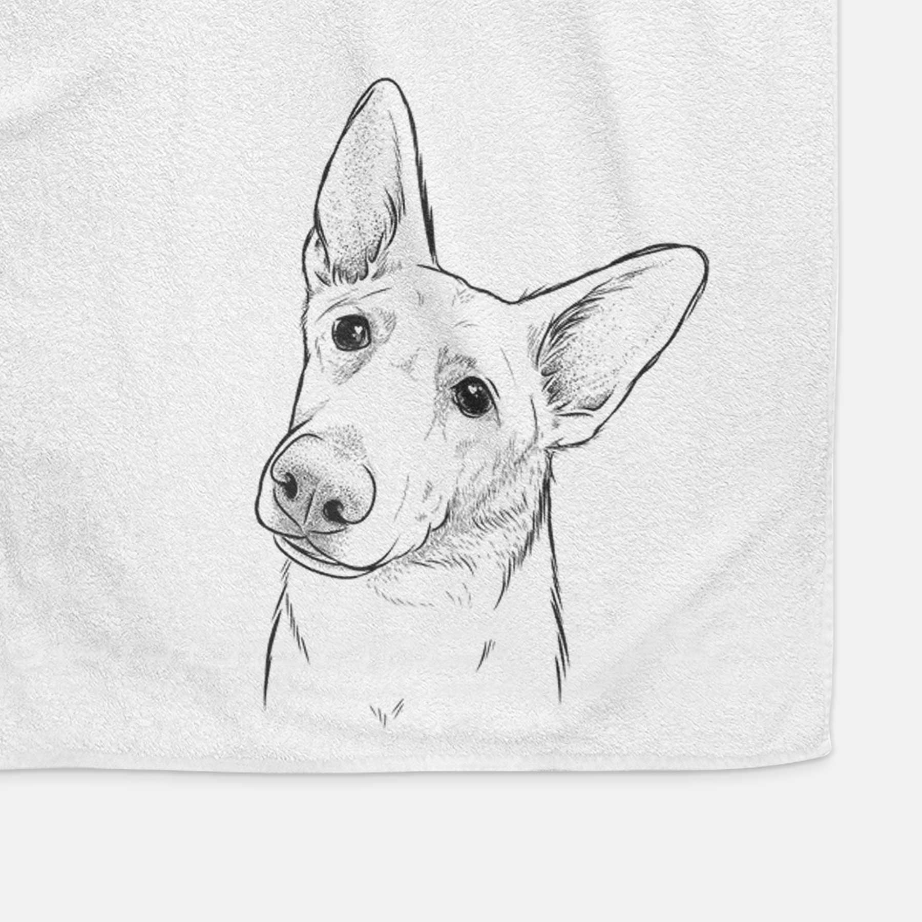 Elsa the German Shepherd Decorative Hand Towel