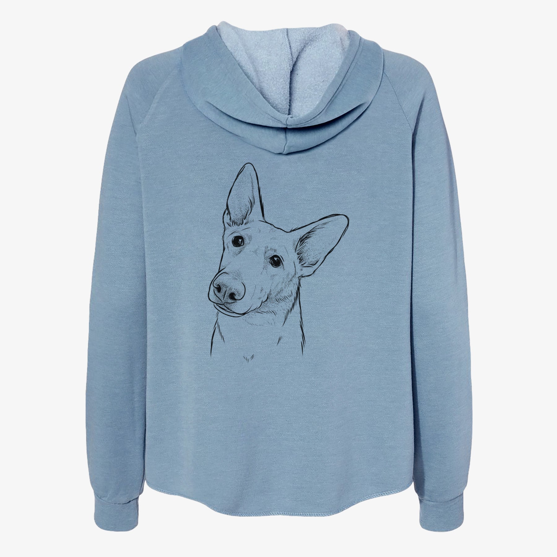 Elsa the German Shepherd - Women's Cali Wave Zip-Up Sweatshirt