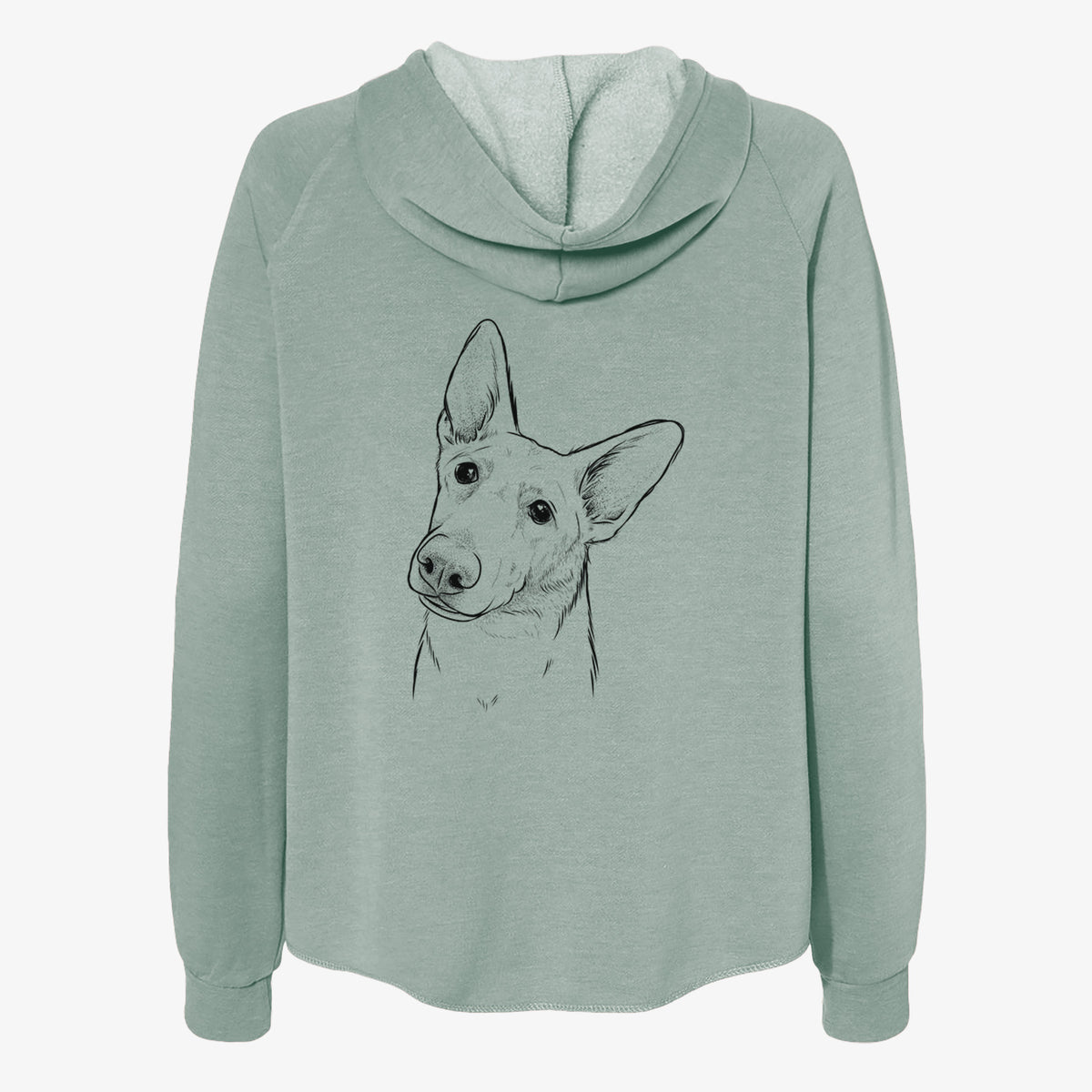 Elsa the German Shepherd - Women's Cali Wave Zip-Up Sweatshirt