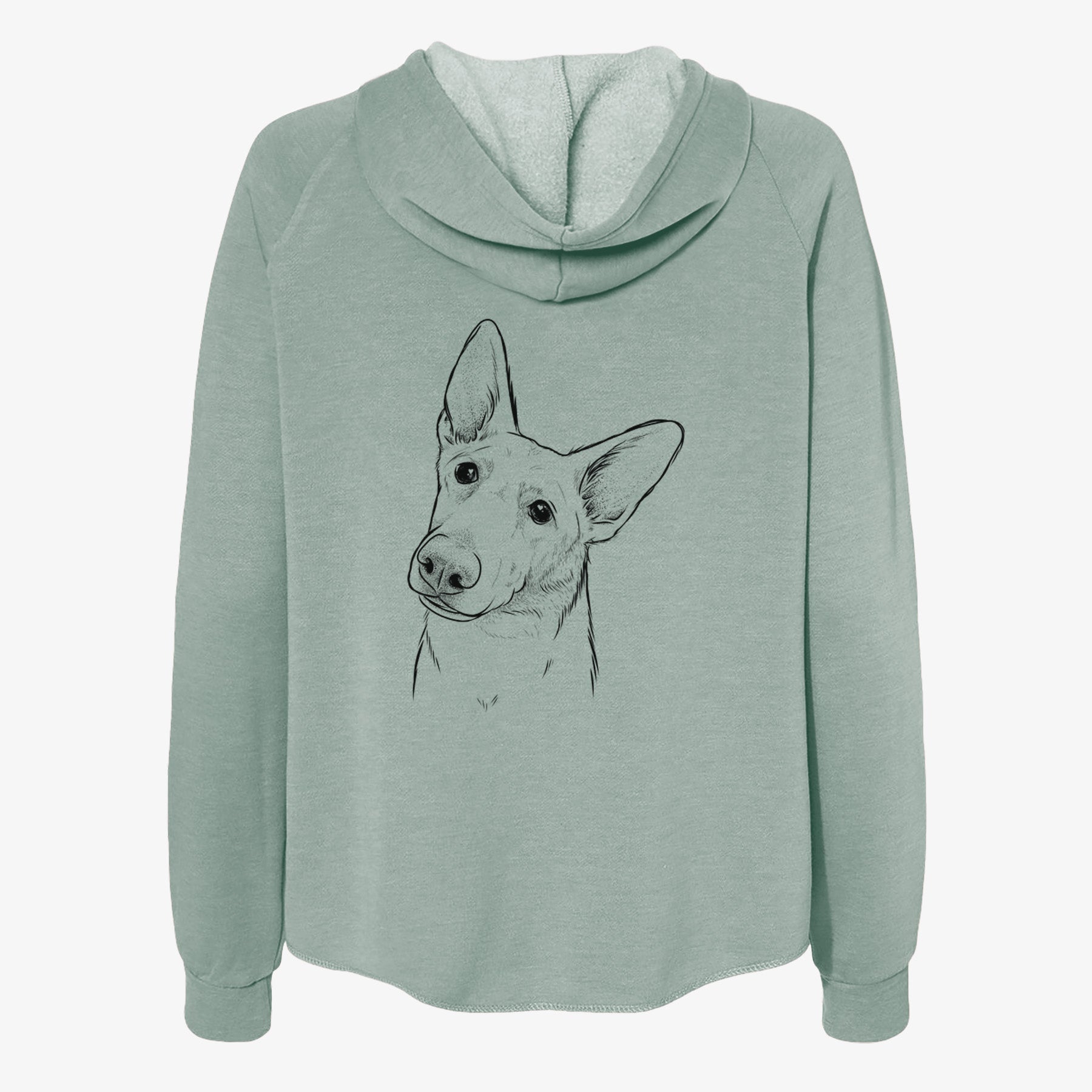 Elsa the German Shepherd - Women's Cali Wave Zip-Up Sweatshirt