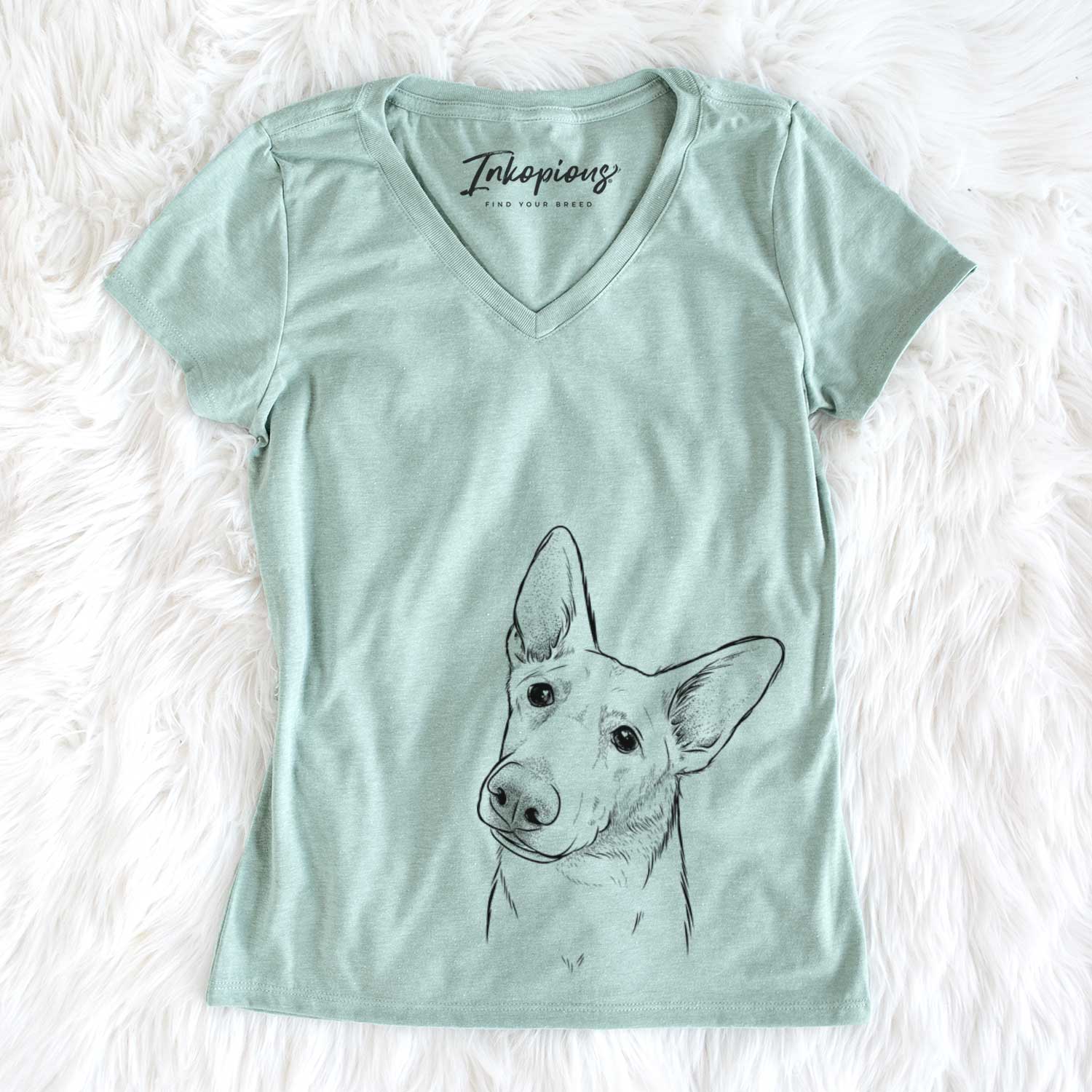 Elsa the German Shepherd - Women's V-neck Shirt