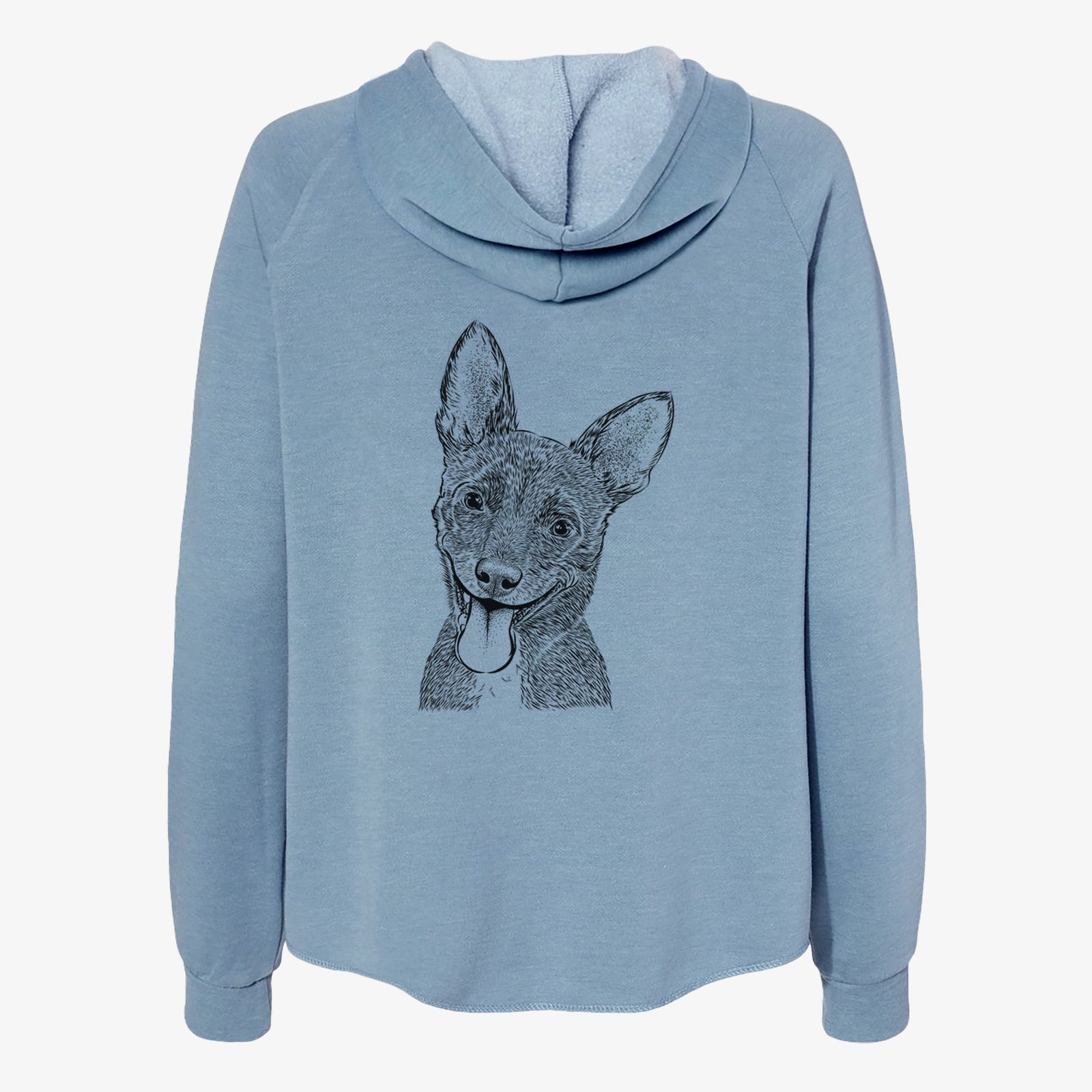 Elvira the Terrier Mix - Women's Cali Wave Zip-Up Sweatshirt
