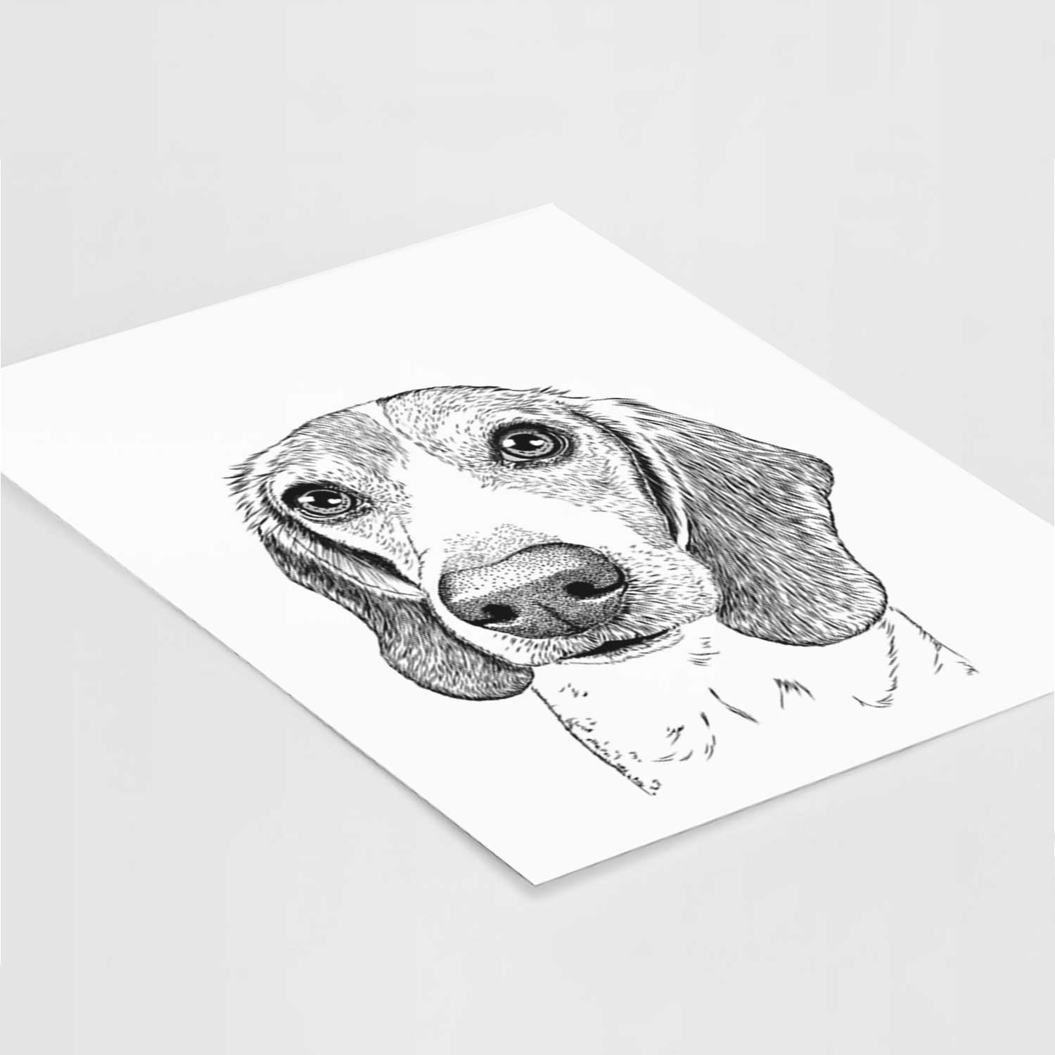 Elvis the Bluetick Beagle Art Print