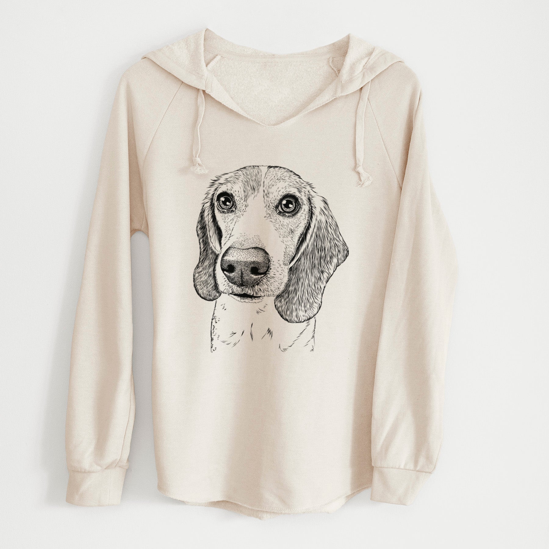 Bare Elvis the Bluetick Beagle - Cali Wave Hooded Sweatshirt