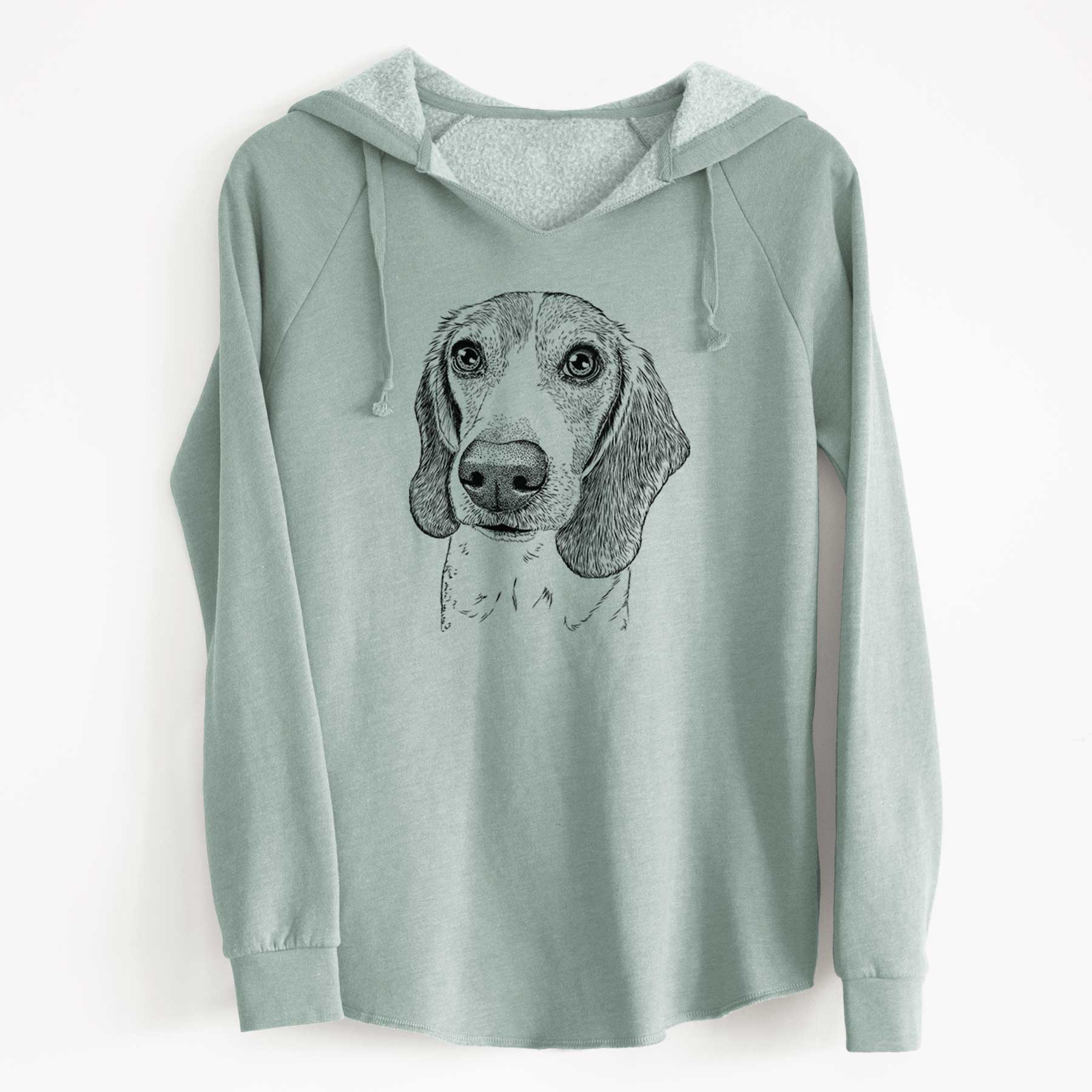 Bare Elvis the Bluetick Beagle - Cali Wave Hooded Sweatshirt