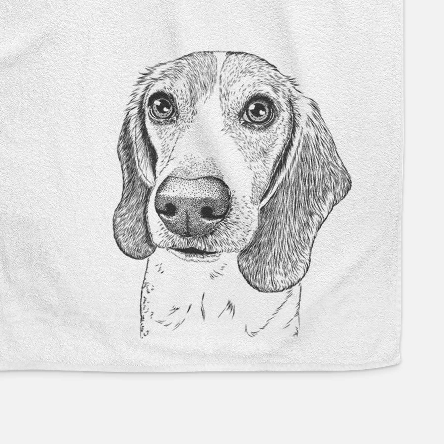 Elvis the Bluetick Beagle Decorative Hand Towel