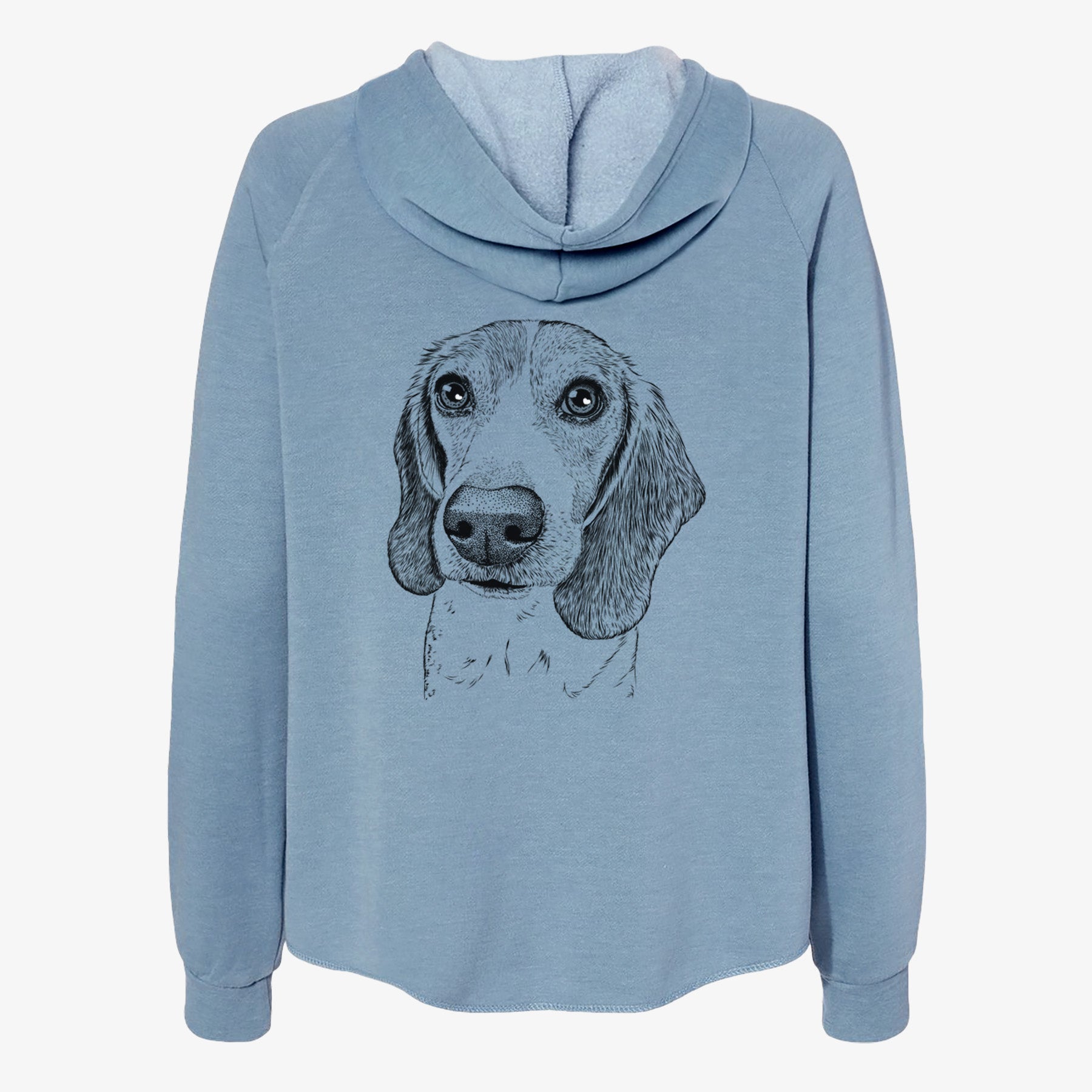 Elvis the Bluetick Beagle - Women's Cali Wave Zip-Up Sweatshirt