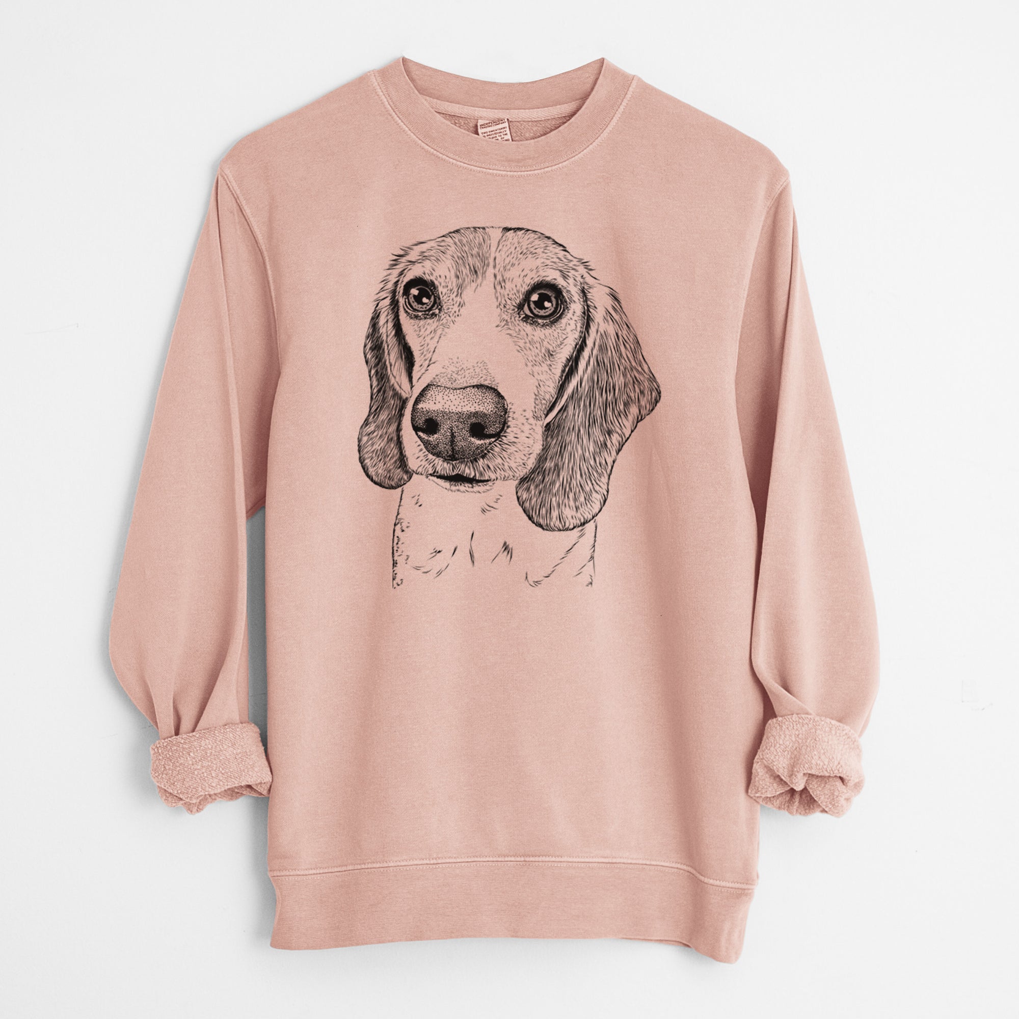 Bare Elvis the Bluetick Beagle - Unisex Pigment Dyed Crew Sweatshirt