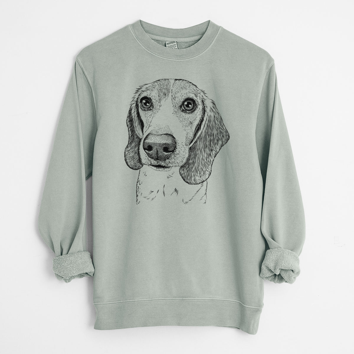 Bare Elvis the Bluetick Beagle - Unisex Pigment Dyed Crew Sweatshirt
