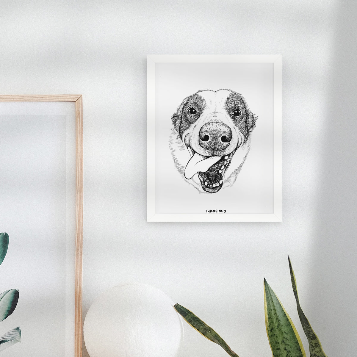Elwood the Border Collie Art Print