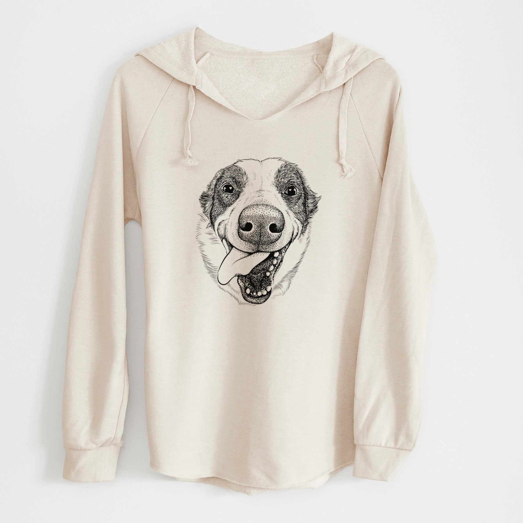 Bare Elwood the Border Collie - Cali Wave Hooded Sweatshirt