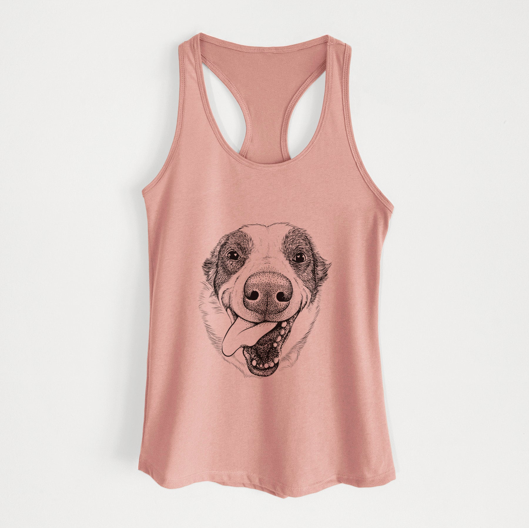 Elwood the Border Collie - Women's Racerback Tanktop