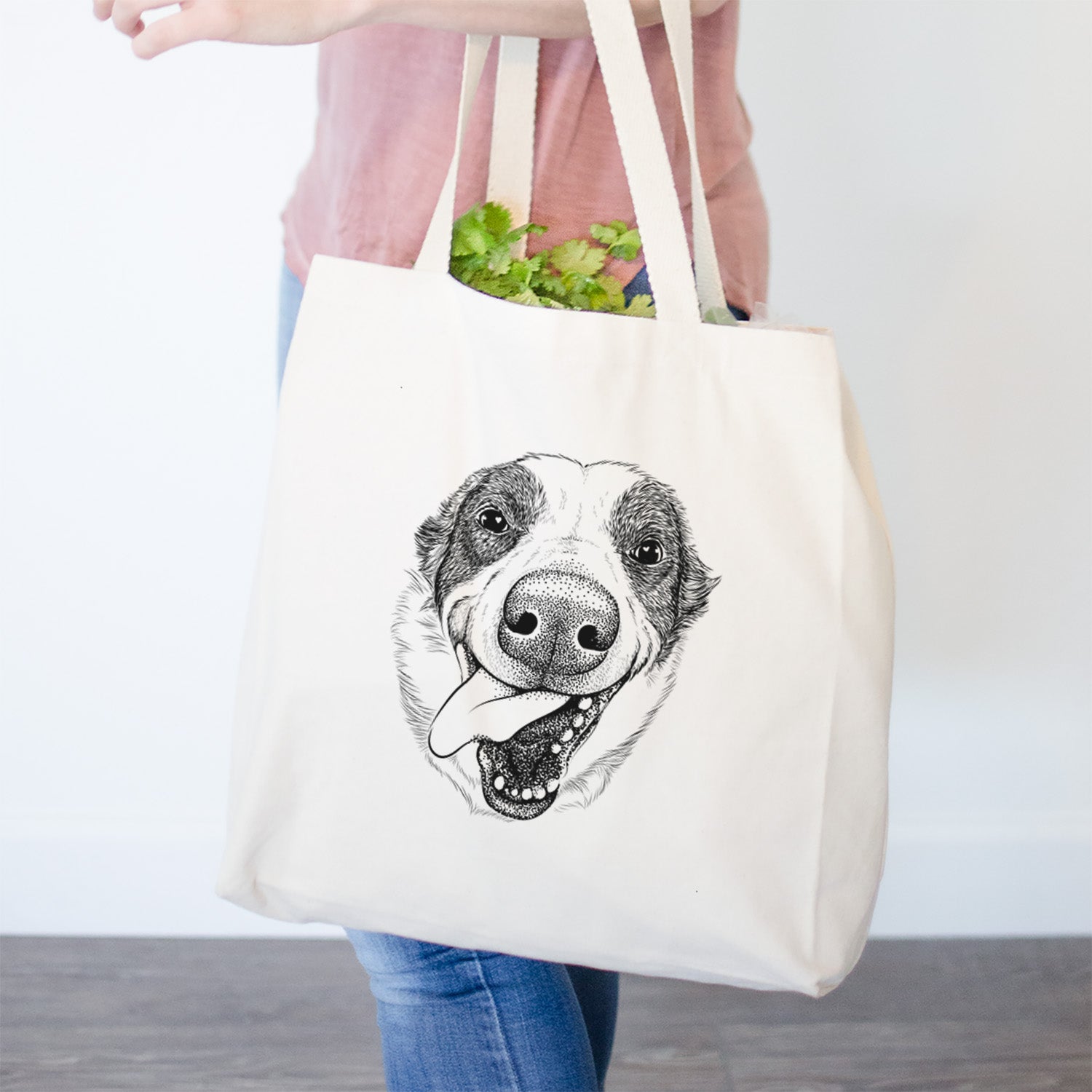 Elwood the Border Collie - Tote Bag