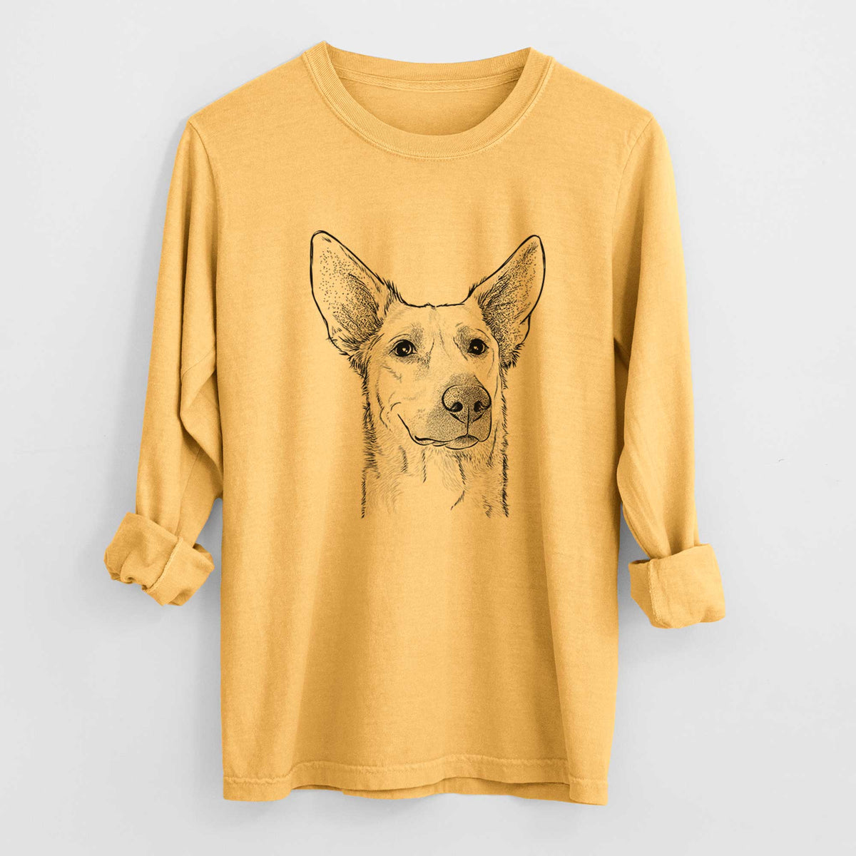 Bare Ember the Shepherd Mix - Heavyweight 100% Cotton Long Sleeve