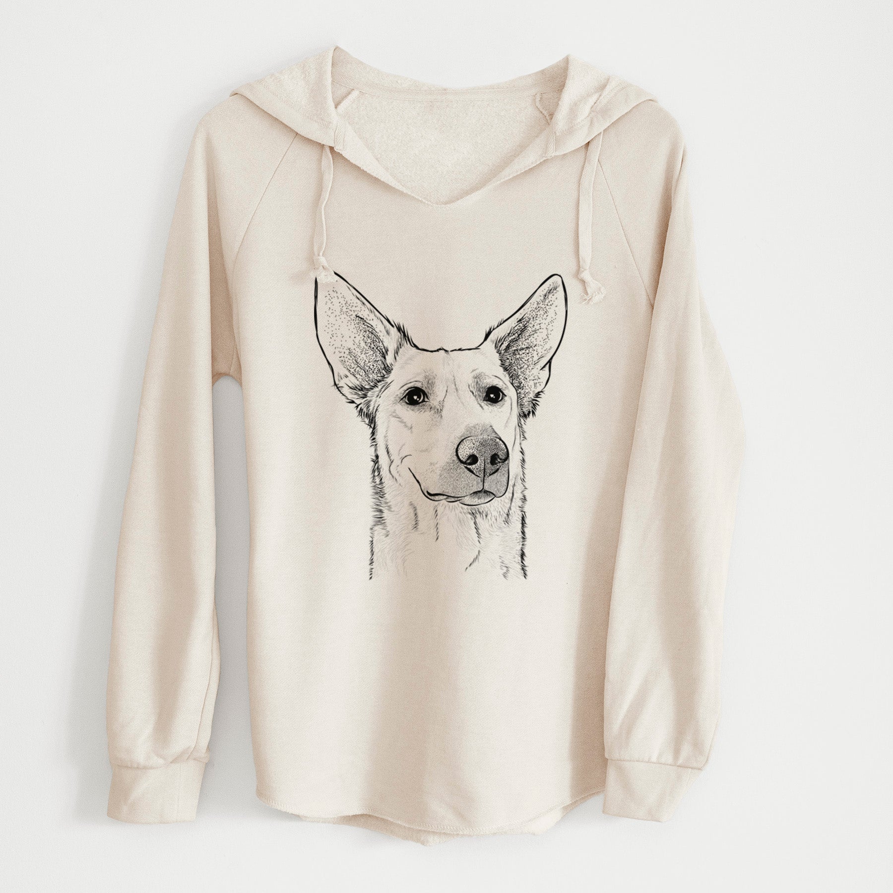 Bare Ember the Shepherd Mix - Cali Wave Hooded Sweatshirt