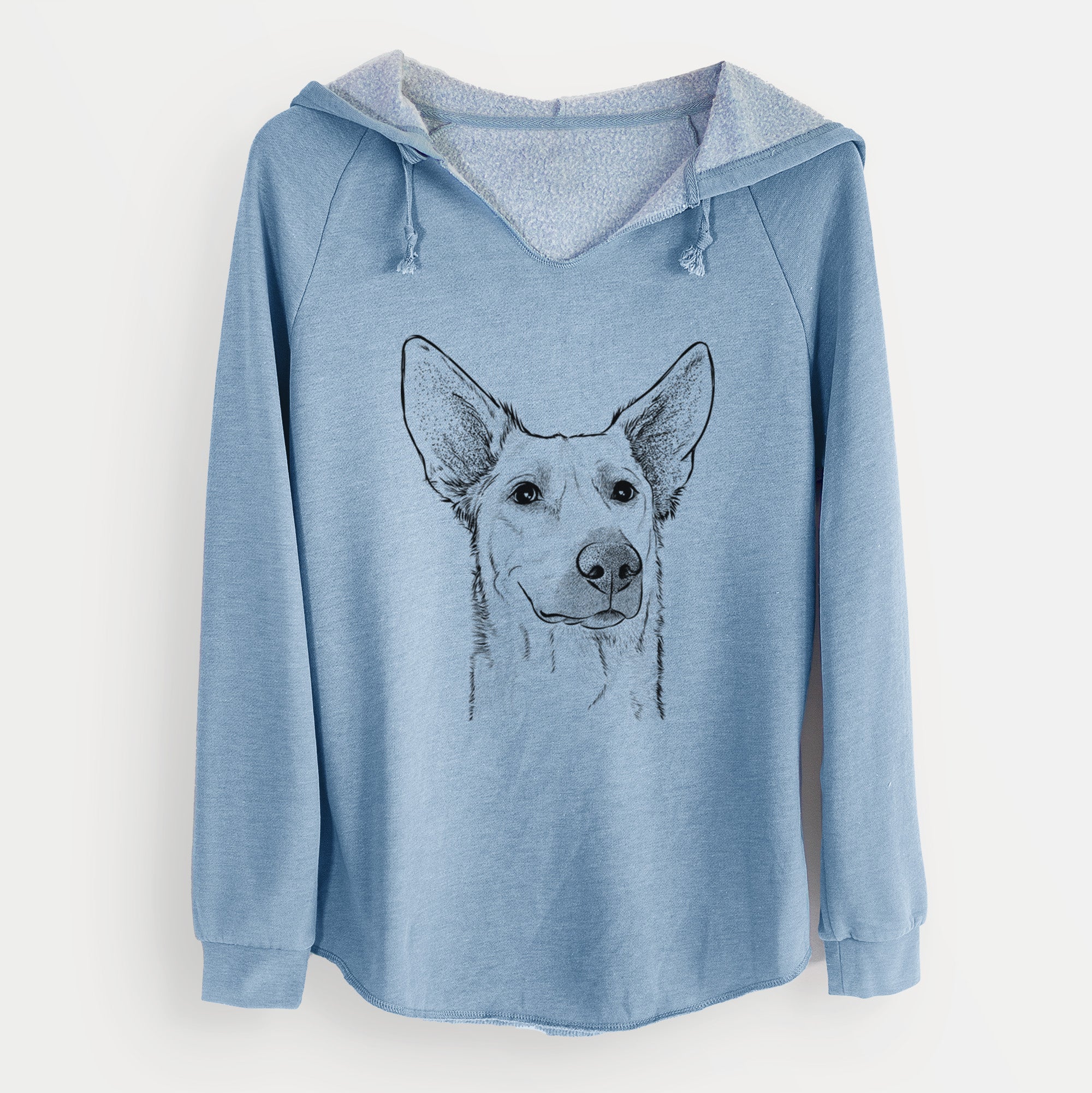 Bare Ember the Shepherd Mix - Cali Wave Hooded Sweatshirt