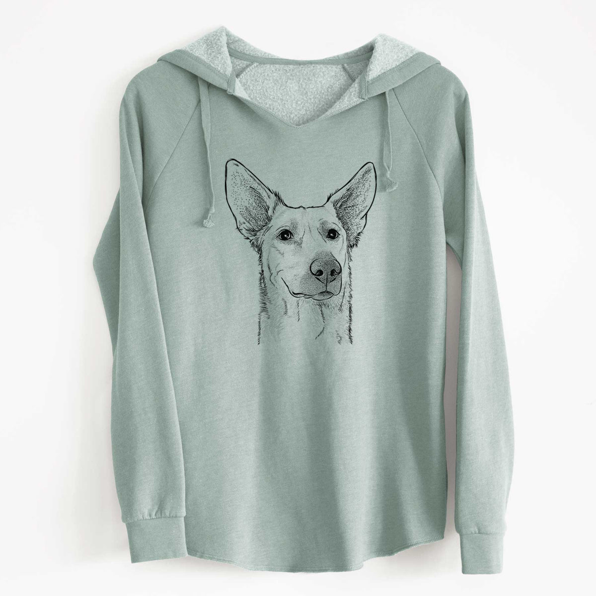 Bare Ember the Shepherd Mix - Cali Wave Hooded Sweatshirt