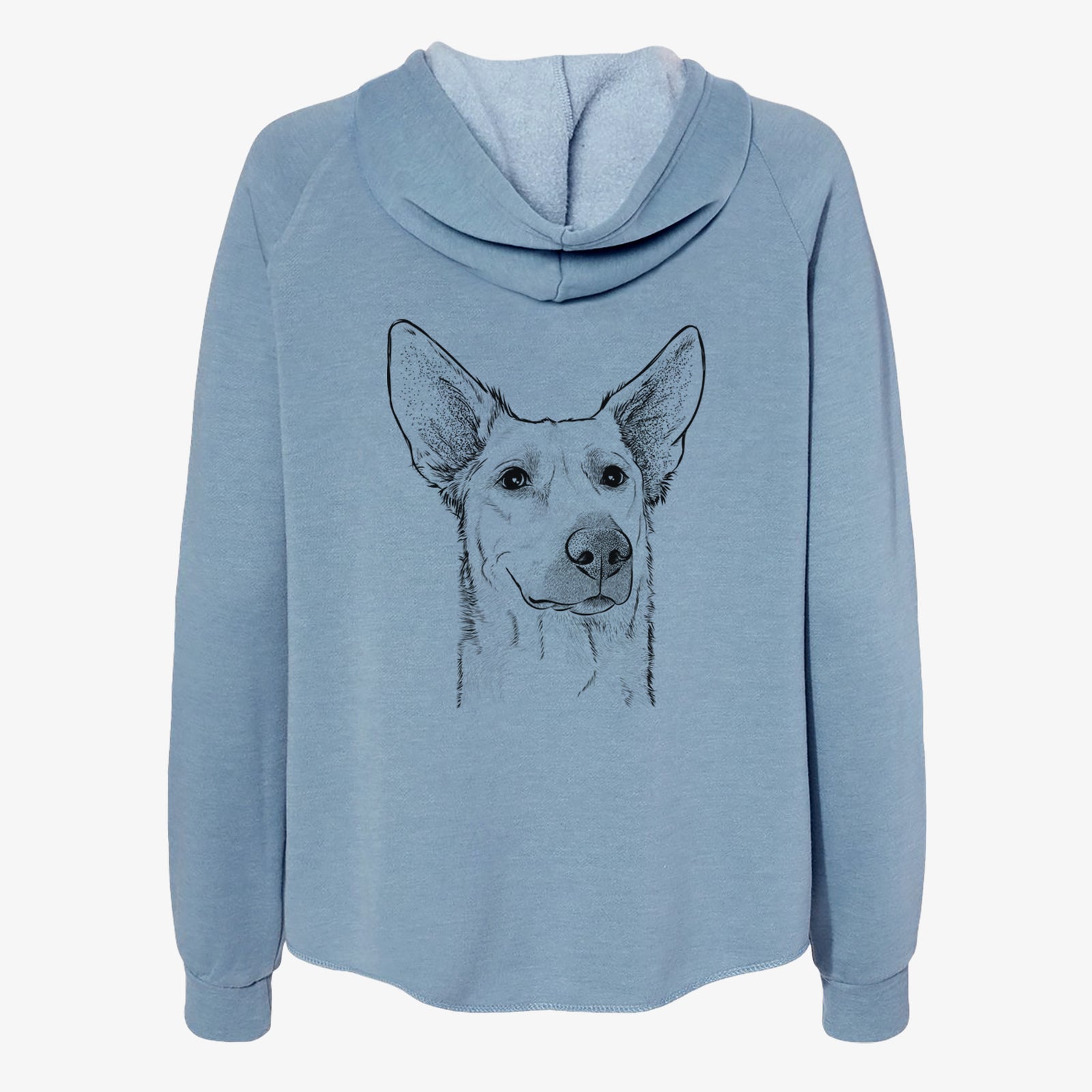 Ember the Shepherd Mix - Women's Cali Wave Zip-Up Sweatshirt