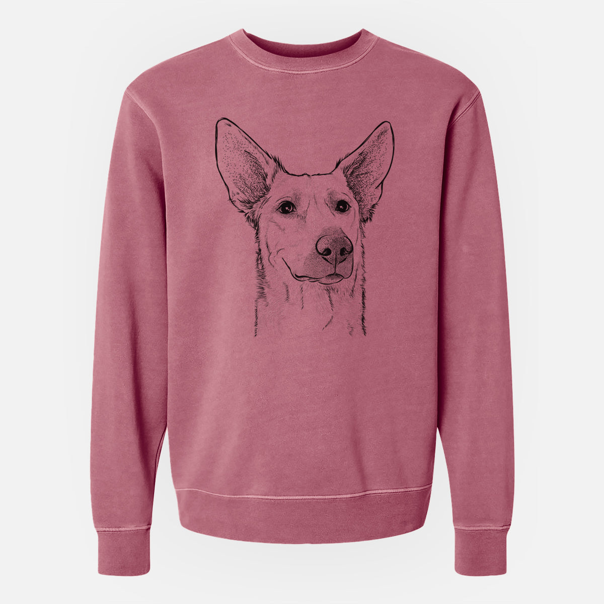 Bare Ember the Shepherd Mix - Unisex Pigment Dyed Crew Sweatshirt