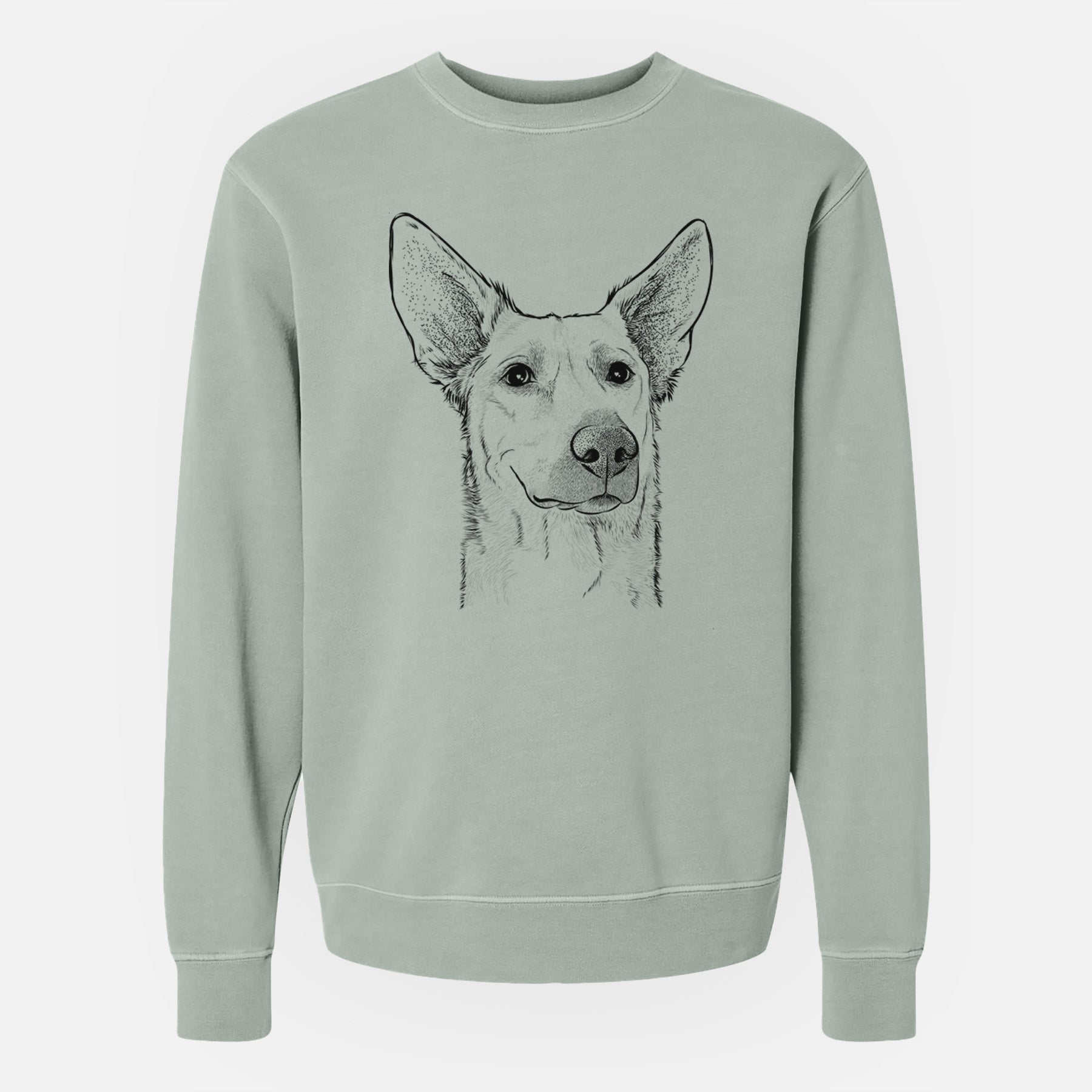 Bare Ember the Shepherd Mix - Unisex Pigment Dyed Crew Sweatshirt