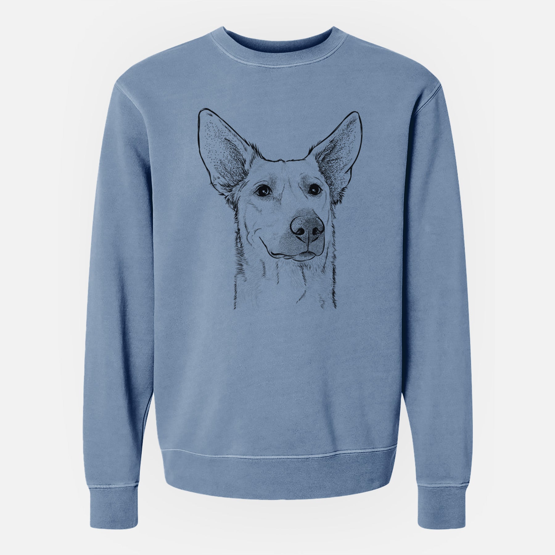 Bare Ember the Shepherd Mix - Unisex Pigment Dyed Crew Sweatshirt