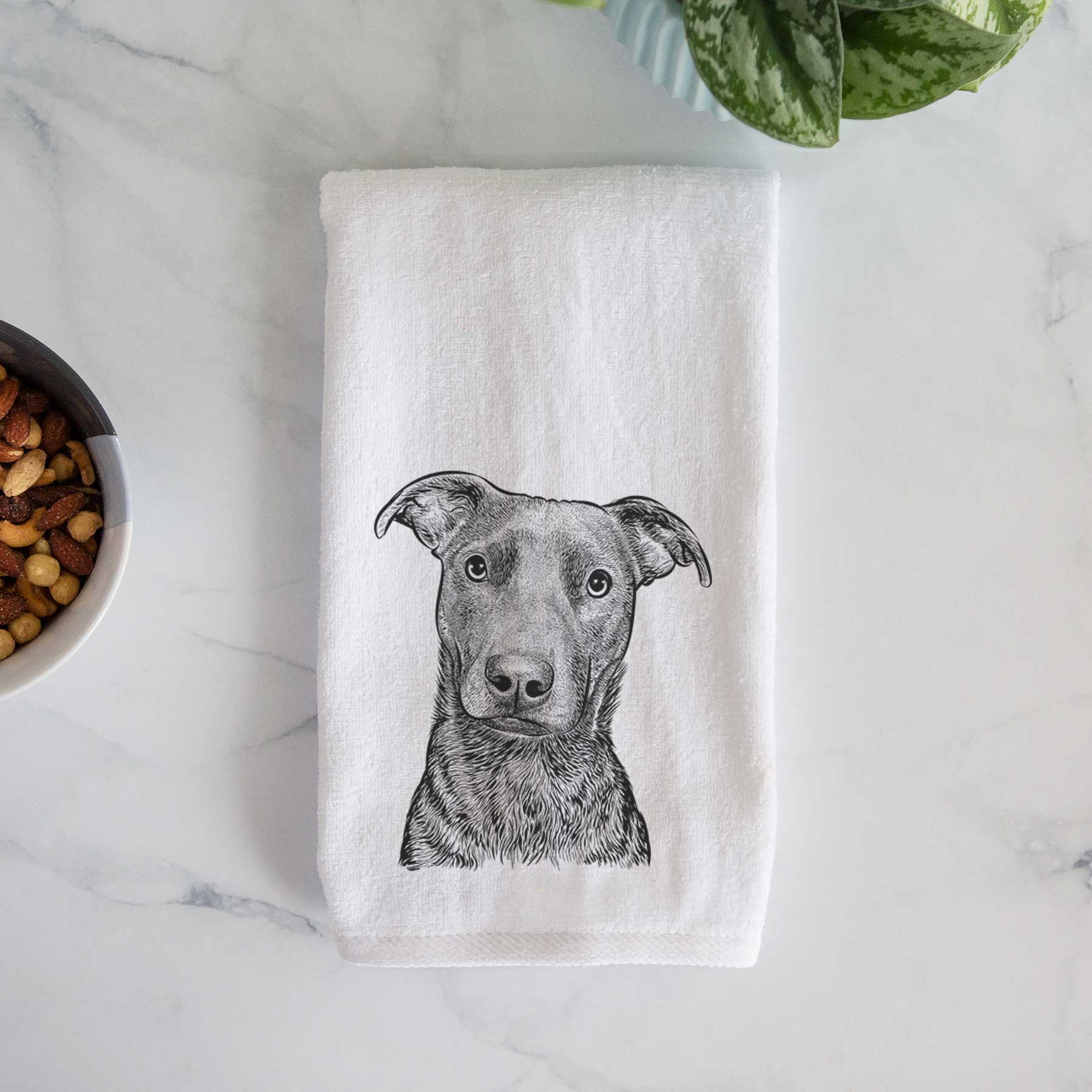 Embyr the Mixed Breed Decorative Hand Towel