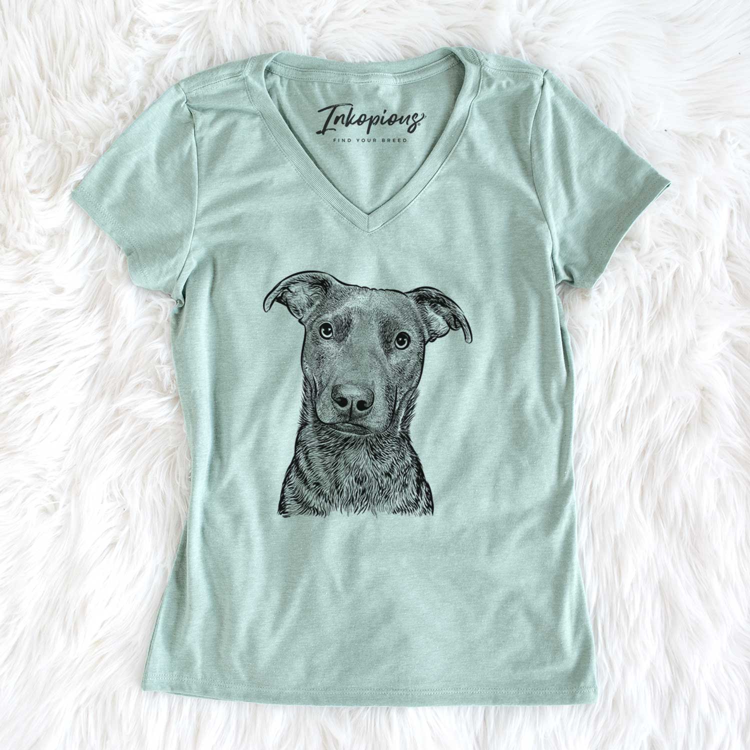 Bare Embyr the Mixed Breed - Women's V-neck Shirt