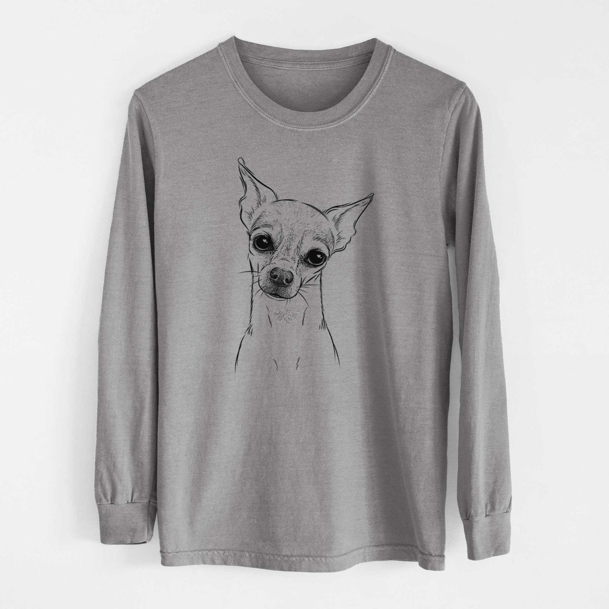 Bare Emee the Chihuahua - Heavyweight 100% Cotton Long Sleeve