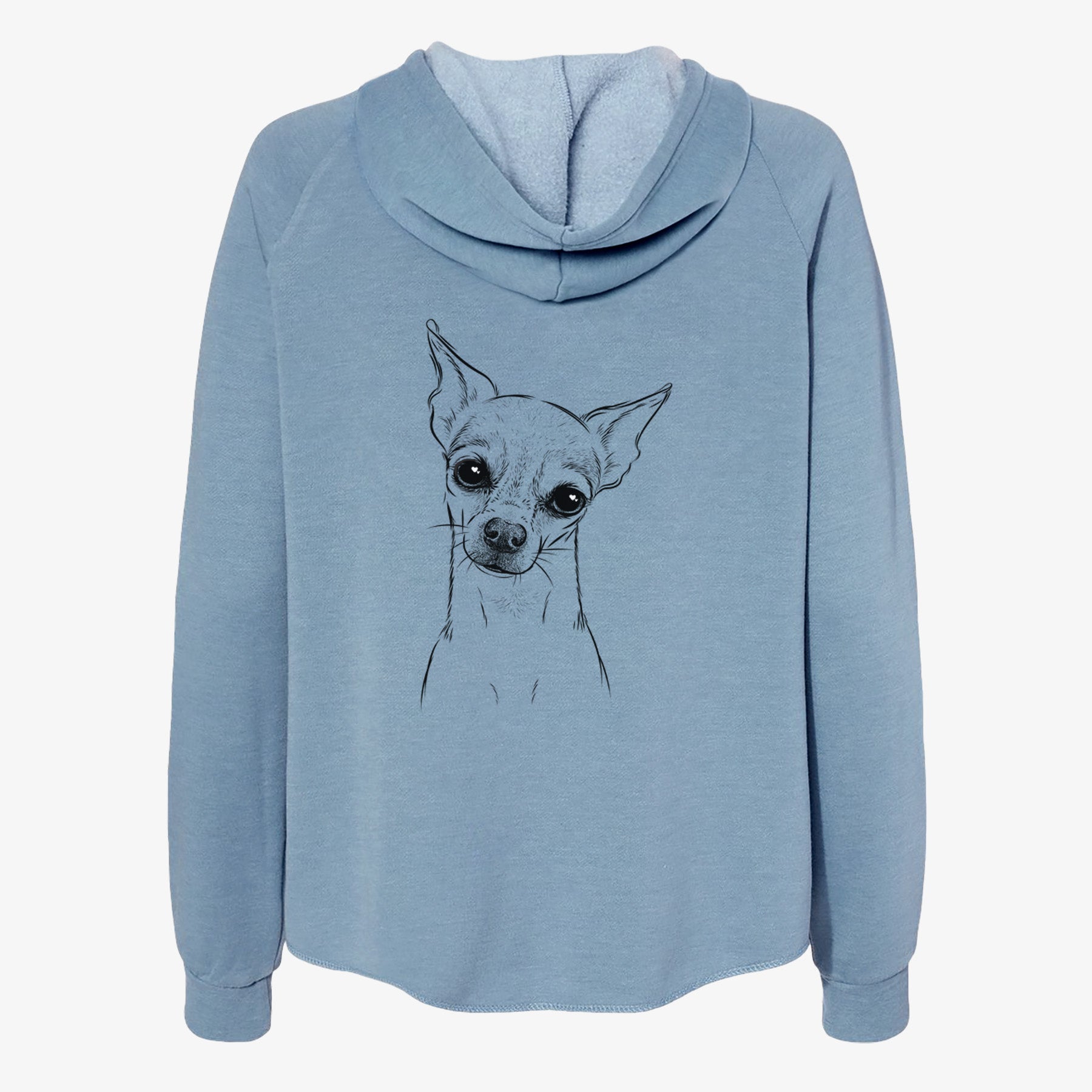 Emee the Chihuahua - Women's Cali Wave Zip-Up Sweatshirt