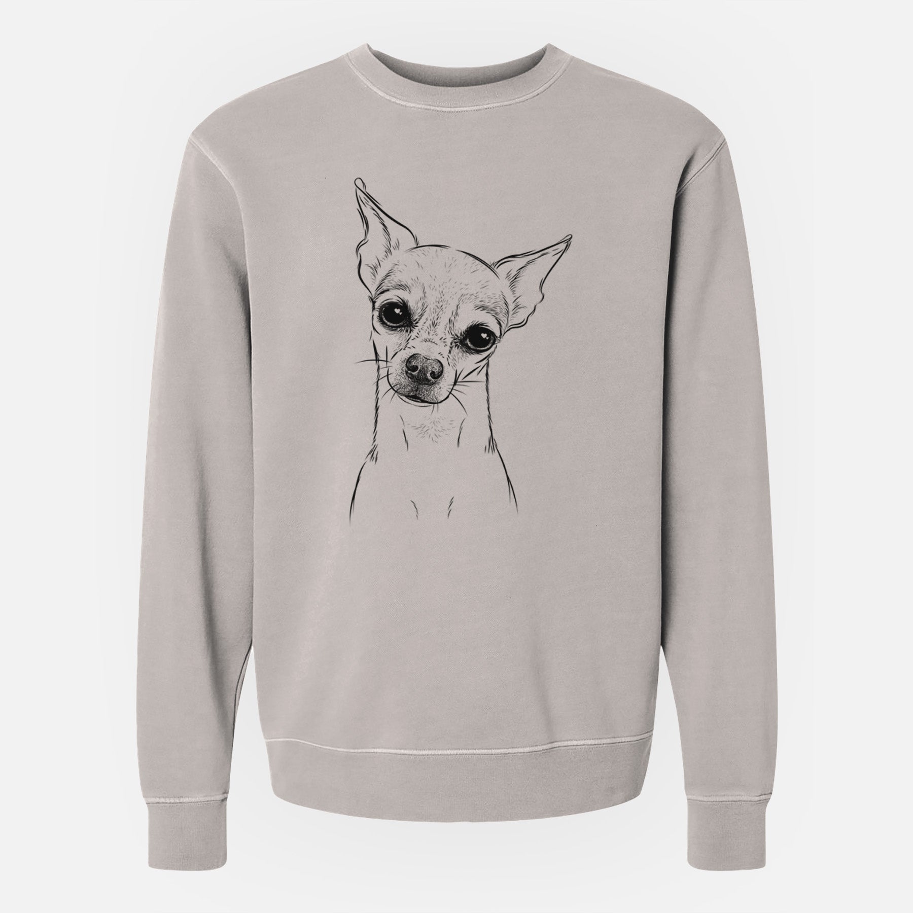 Bare Emee the Chihuahua - Unisex Pigment Dyed Crew Sweatshirt