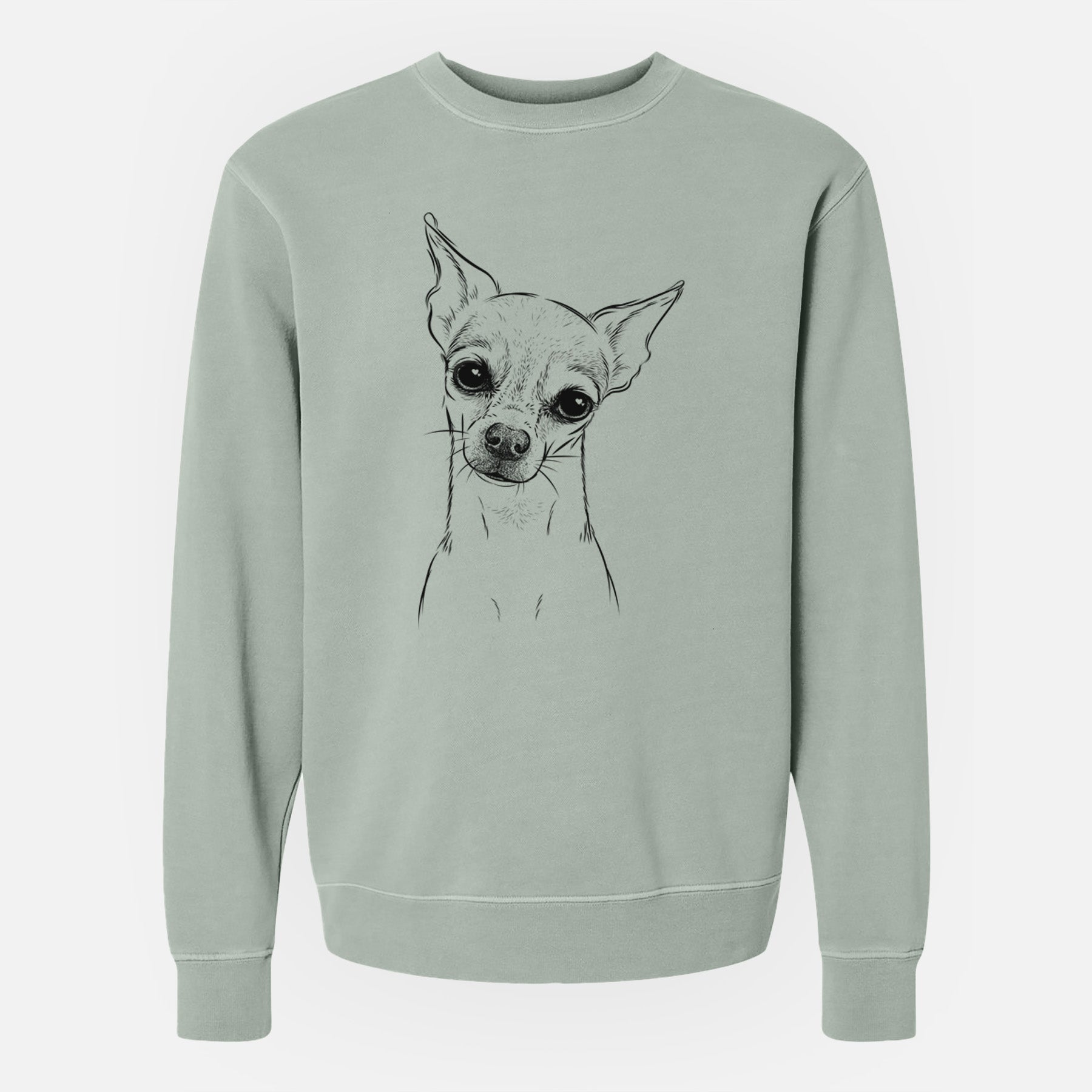 Bare Emee the Chihuahua - Unisex Pigment Dyed Crew Sweatshirt