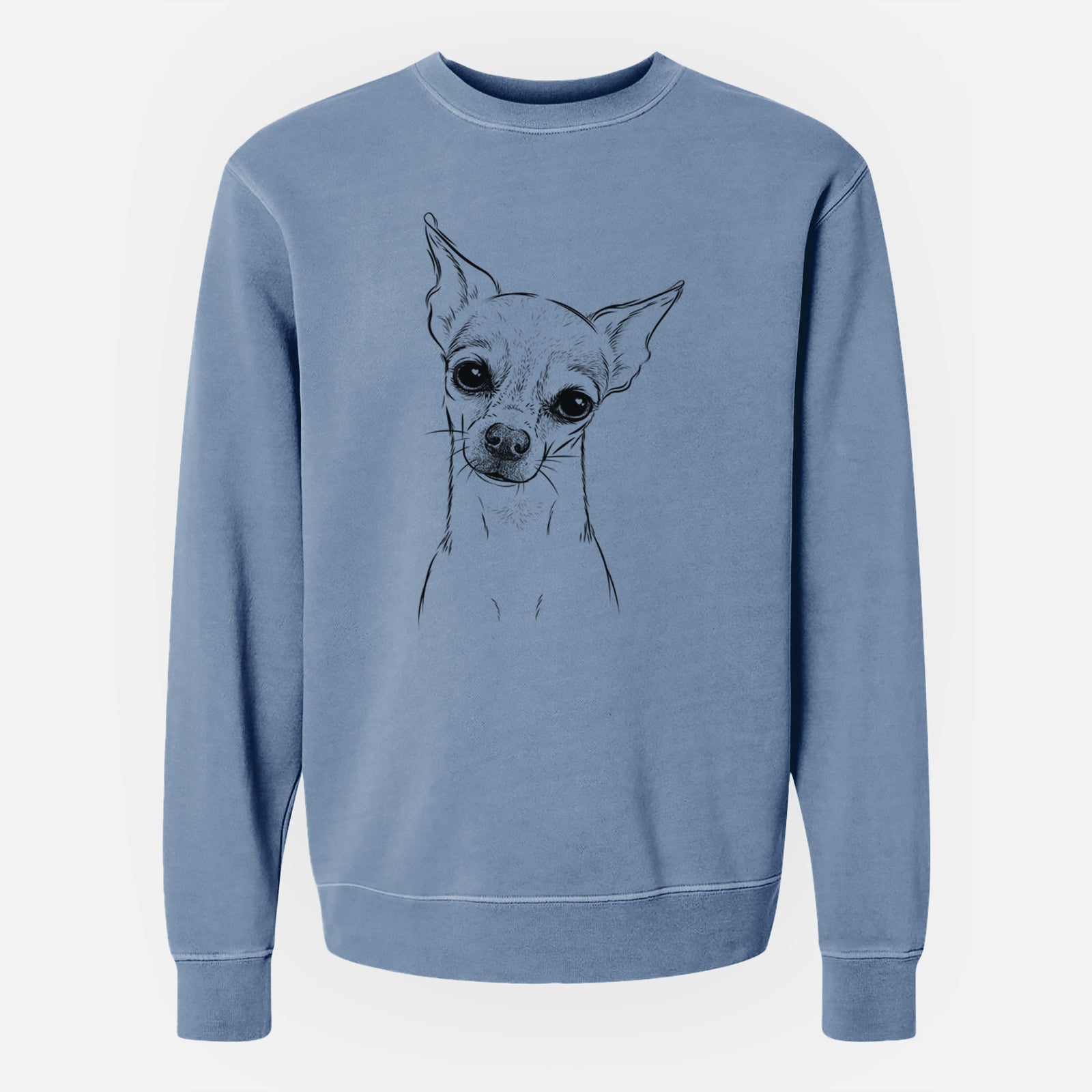 Bare Emee the Chihuahua - Unisex Pigment Dyed Crew Sweatshirt