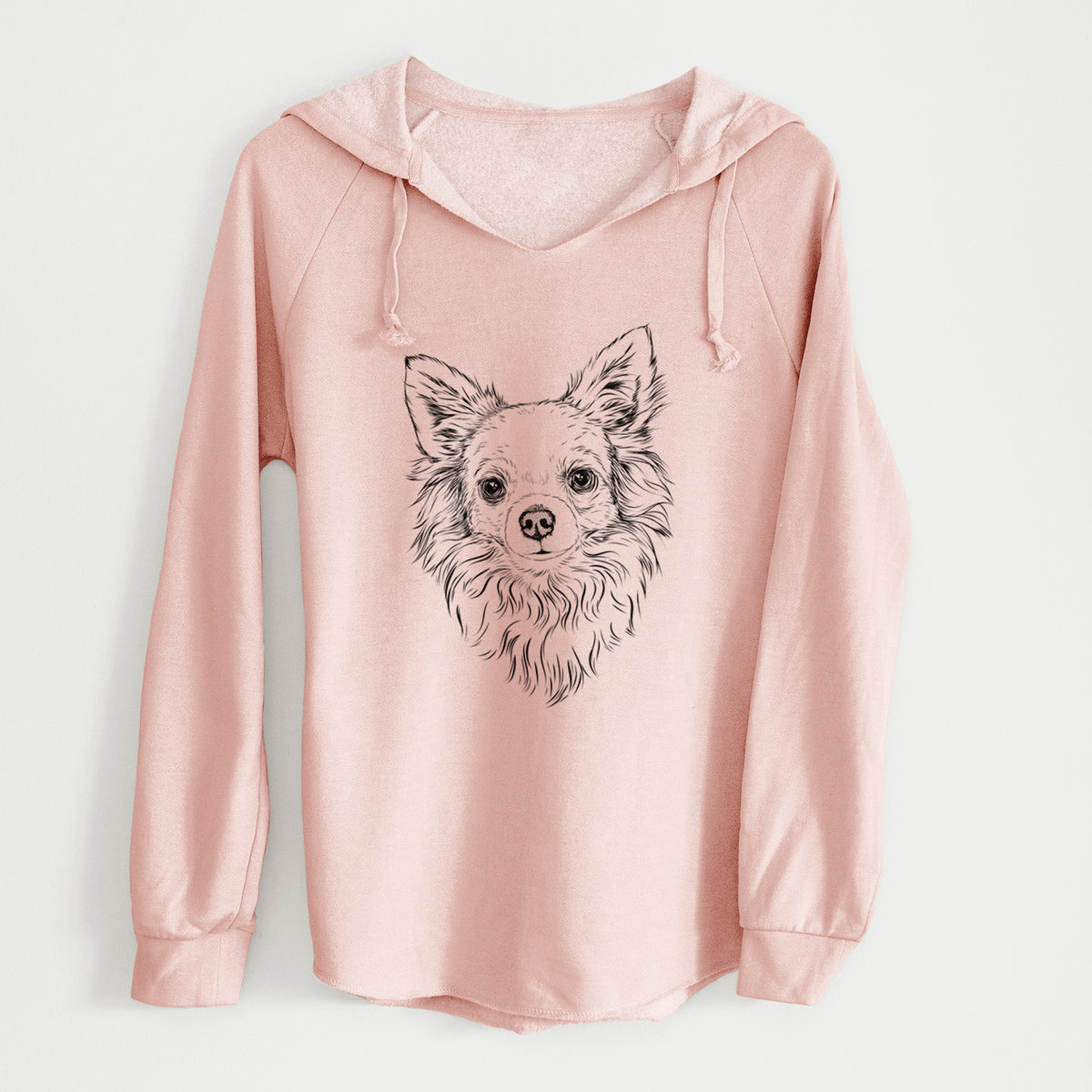Bare Emma the Longhaired Chihuahua - Cali Wave Hooded Sweatshirt