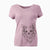 Bare Emma the Longhaired Chihuahua - Women's V-neck Shirt