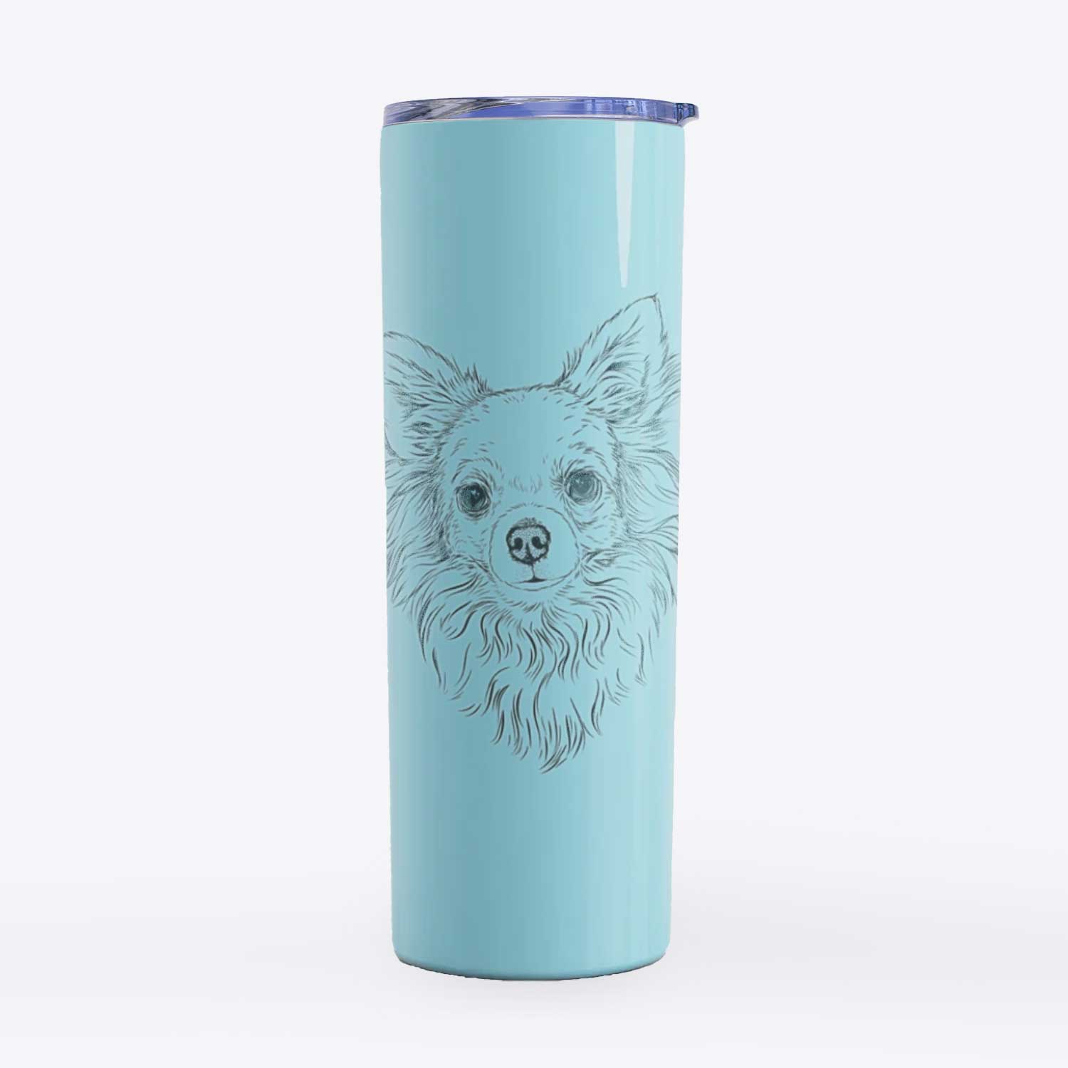 Emma the Longhaired Chihuahua - 20oz Skinny Tumbler