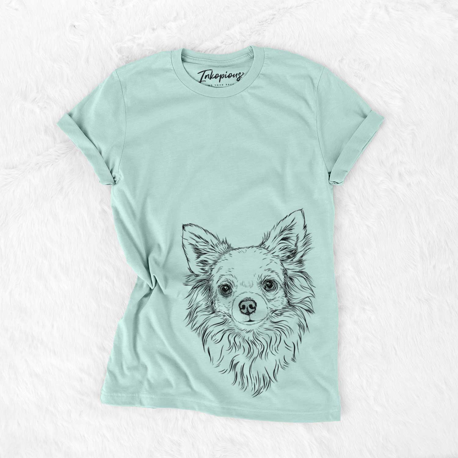 Bare Emma the Longhaired Chihuahua - Unisex Crewneck