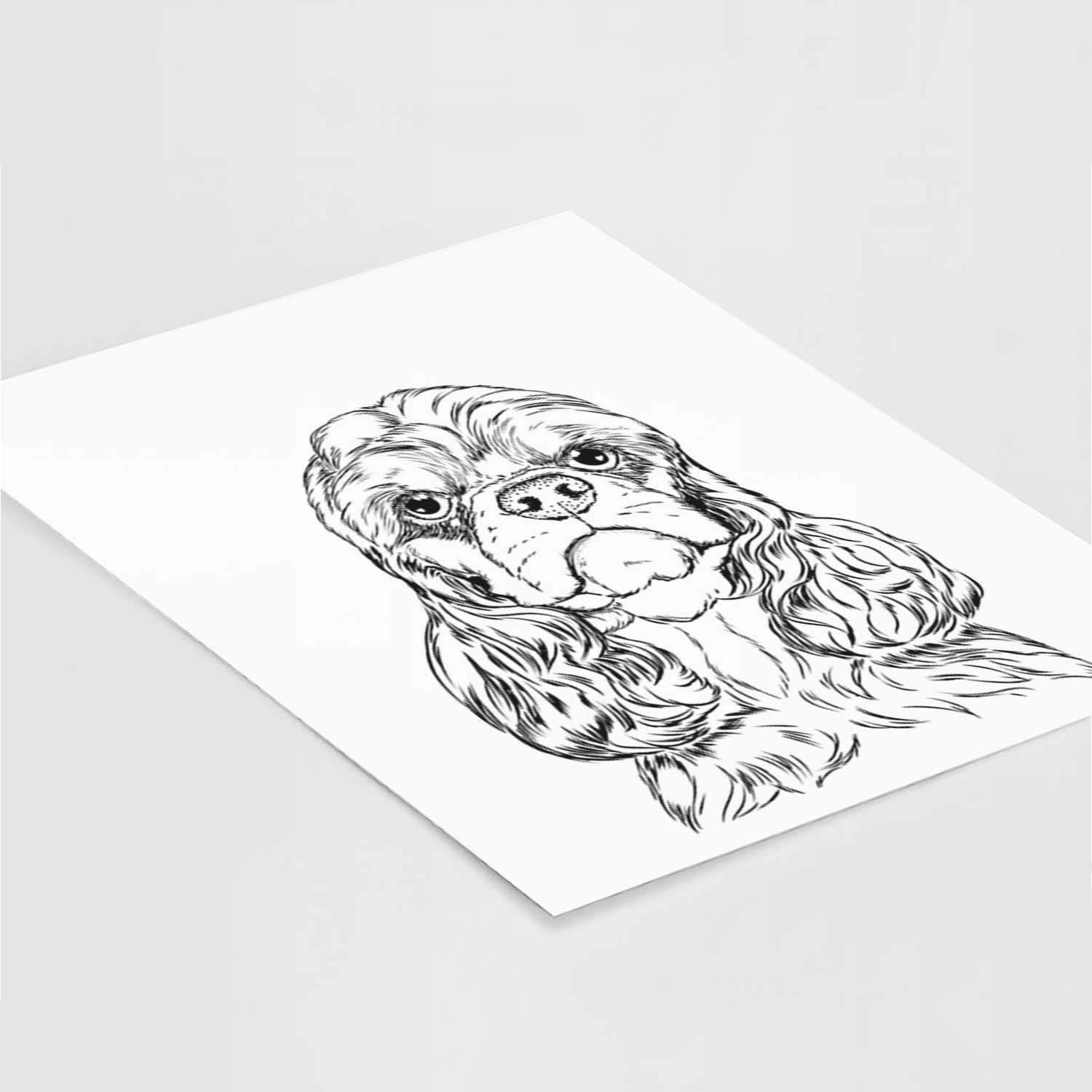 Emma the Cocker Spaniel Art Print