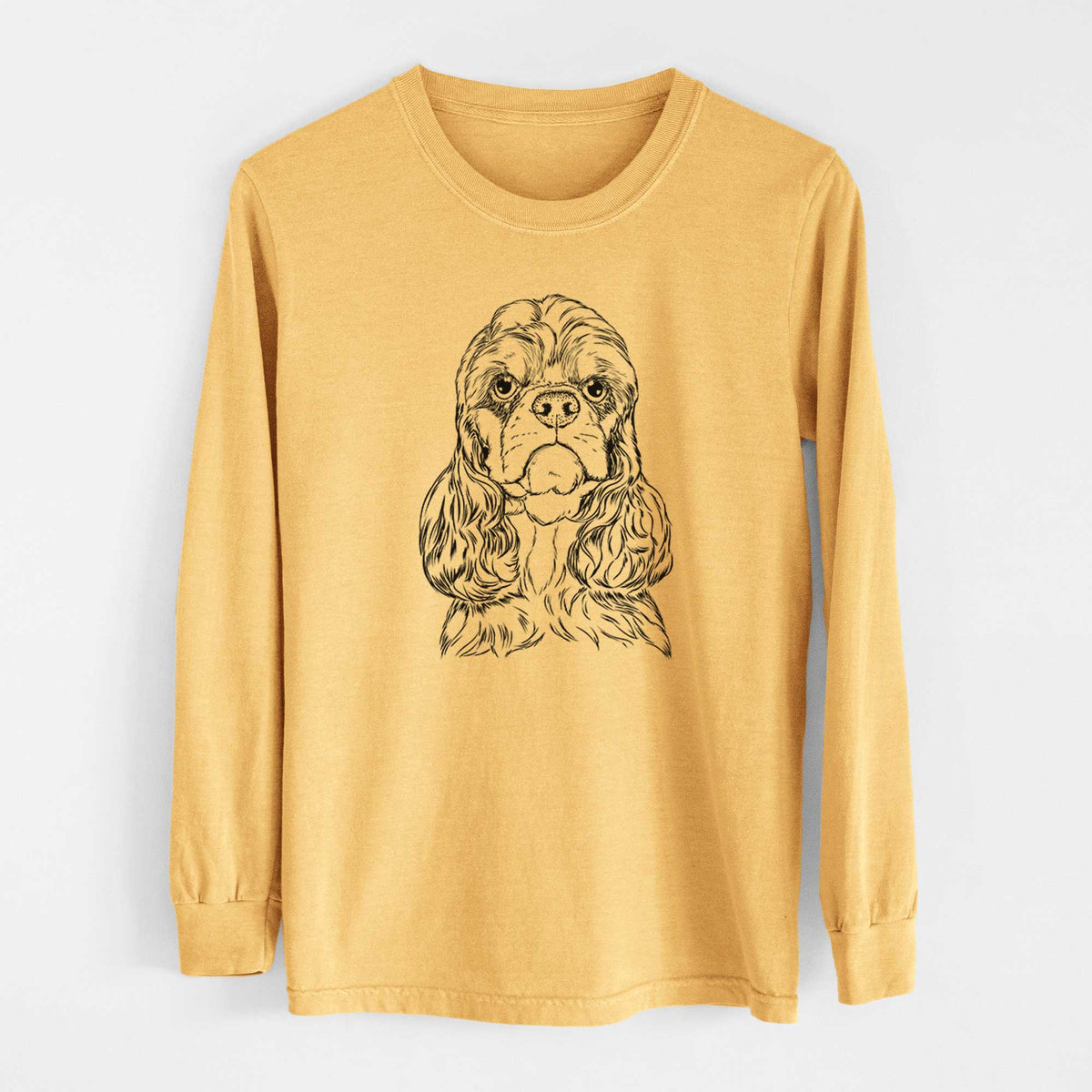 Bare Emma the Cocker Spaniel - Heavyweight 100% Cotton Long Sleeve